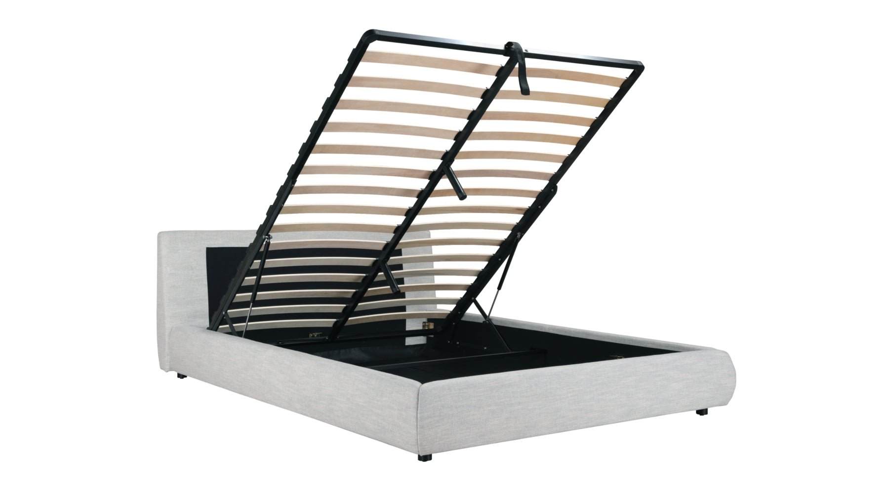 Cloud Bed With Storage, King, Stone - Image 2