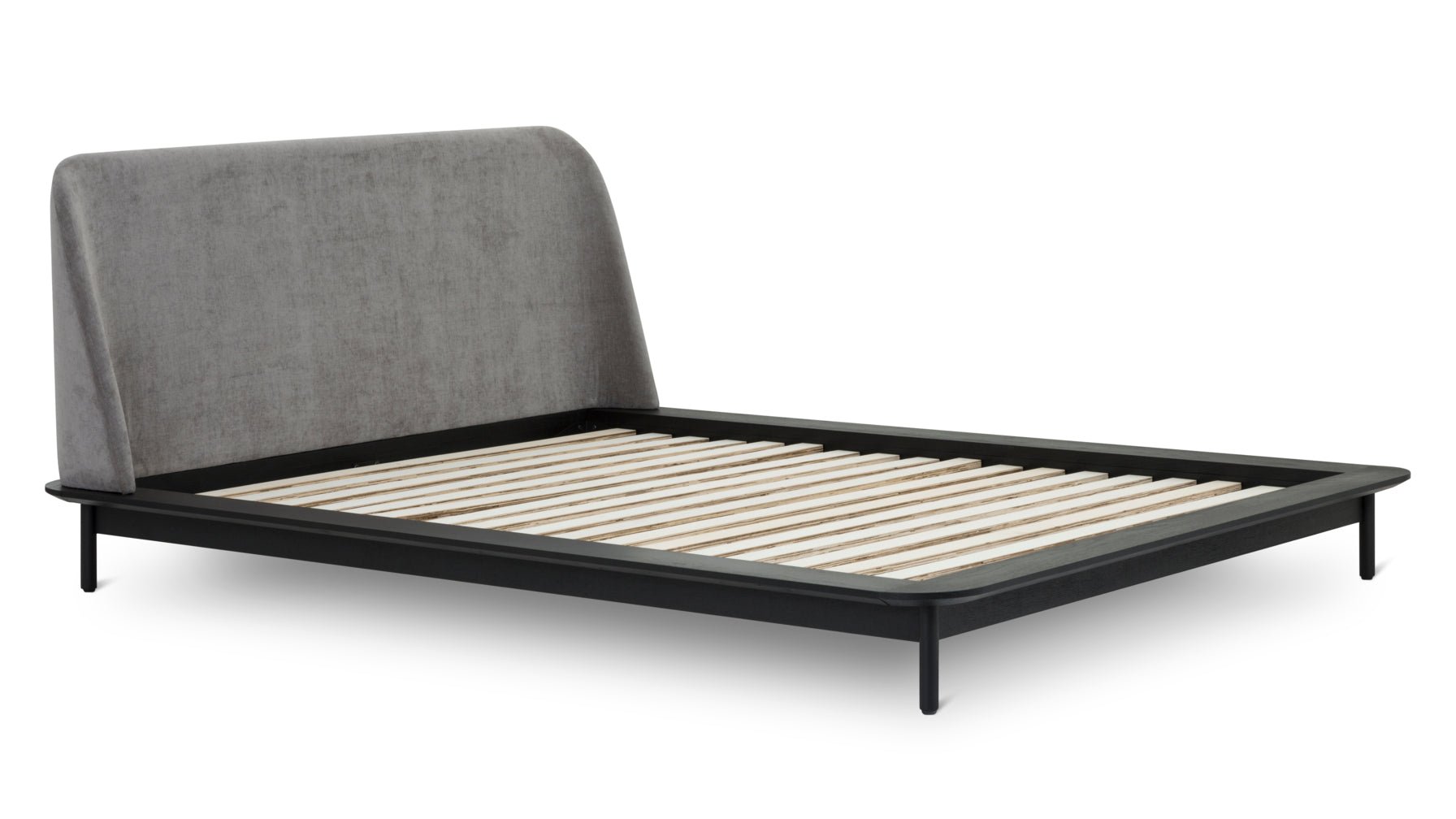 Easy Edge Bed, King, Black Oak - Image 4