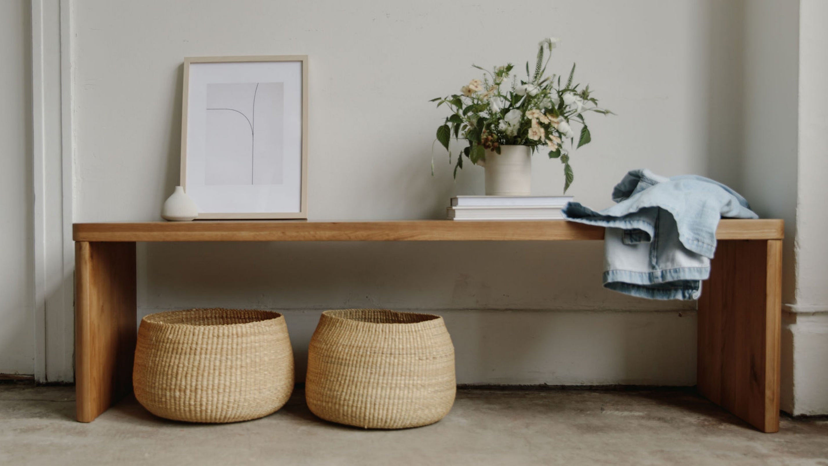 Form Bench, Seats 3, Oak - Image 3