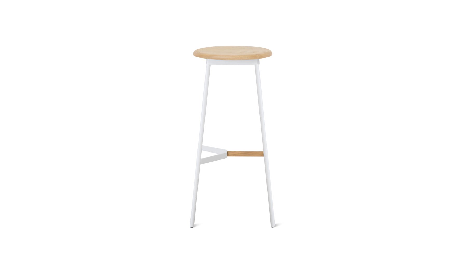 Take The Edge Off Stool Bar Natural/White Metal_image