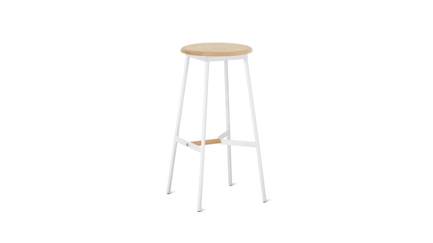 Take The Edge Off Stool Bar Natural/White Metal - Image 7