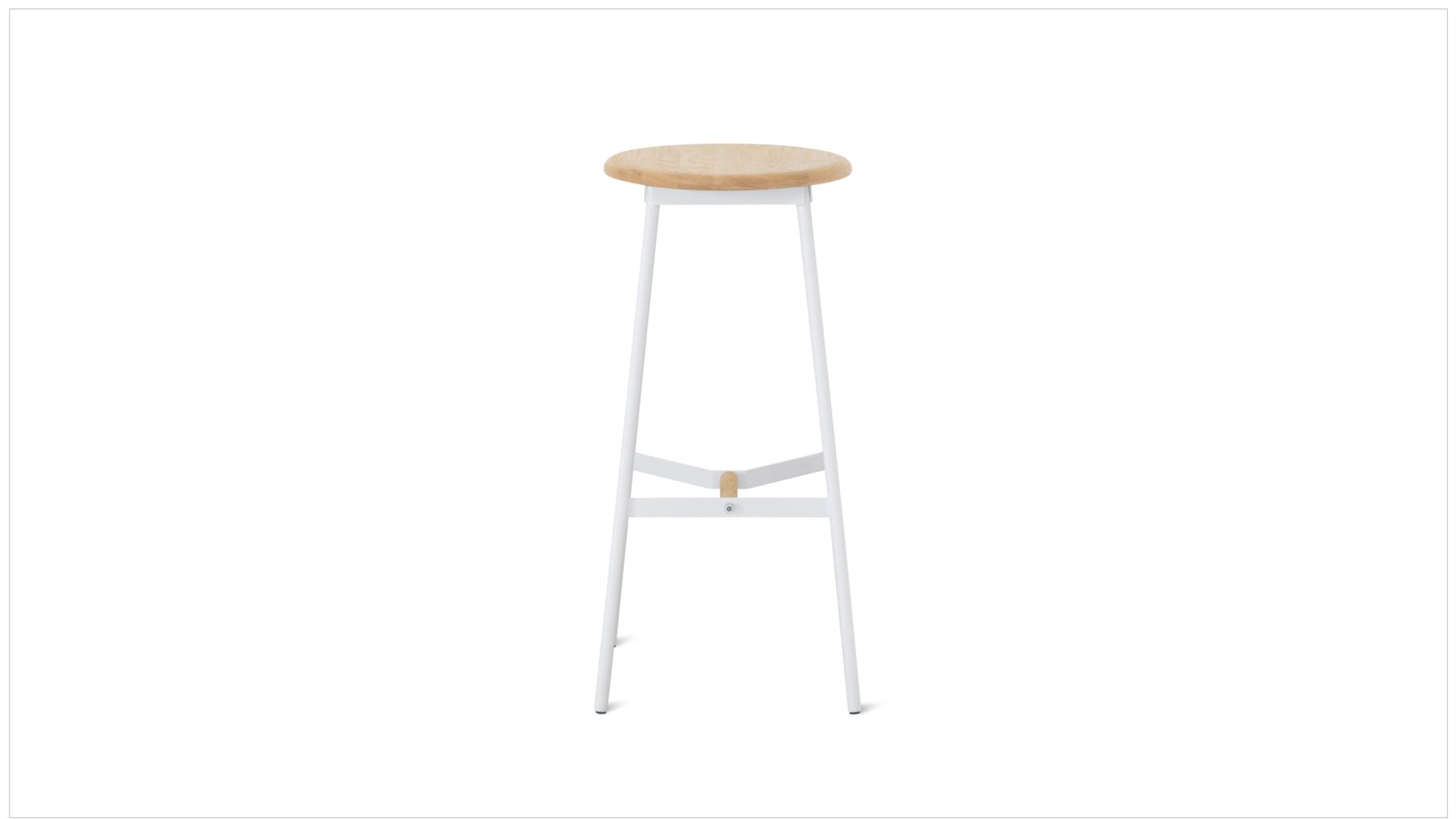 Take The Edge Off Stool Bar Natural/White Metal - Image 7