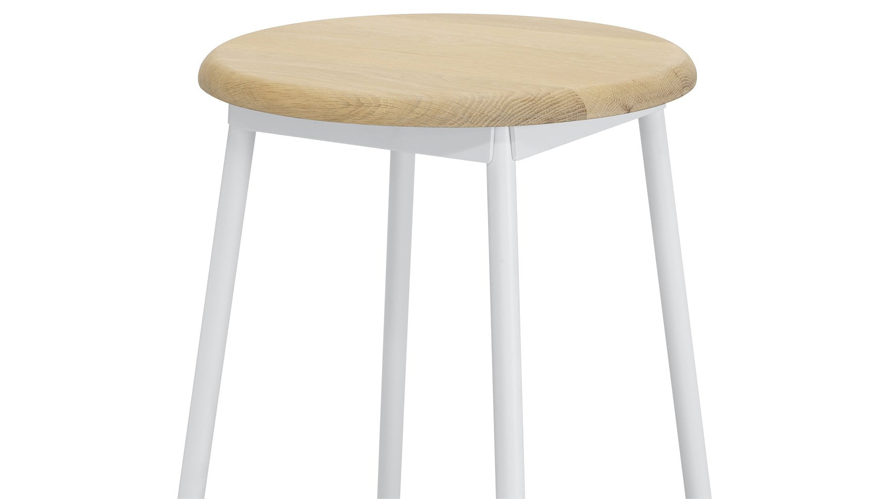 Take The Edge Off Stool Bar Natural/White Metal - Image 5