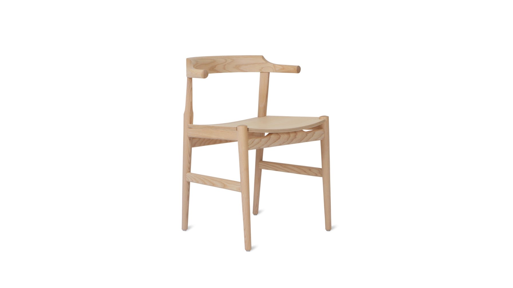 Tuck In Dining Chair, Wood Seat, Ash - Image 7