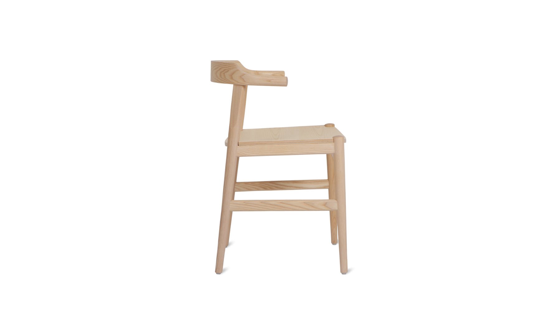 Tuck In Dining Chair, Wood Seat, Ash - Image 7