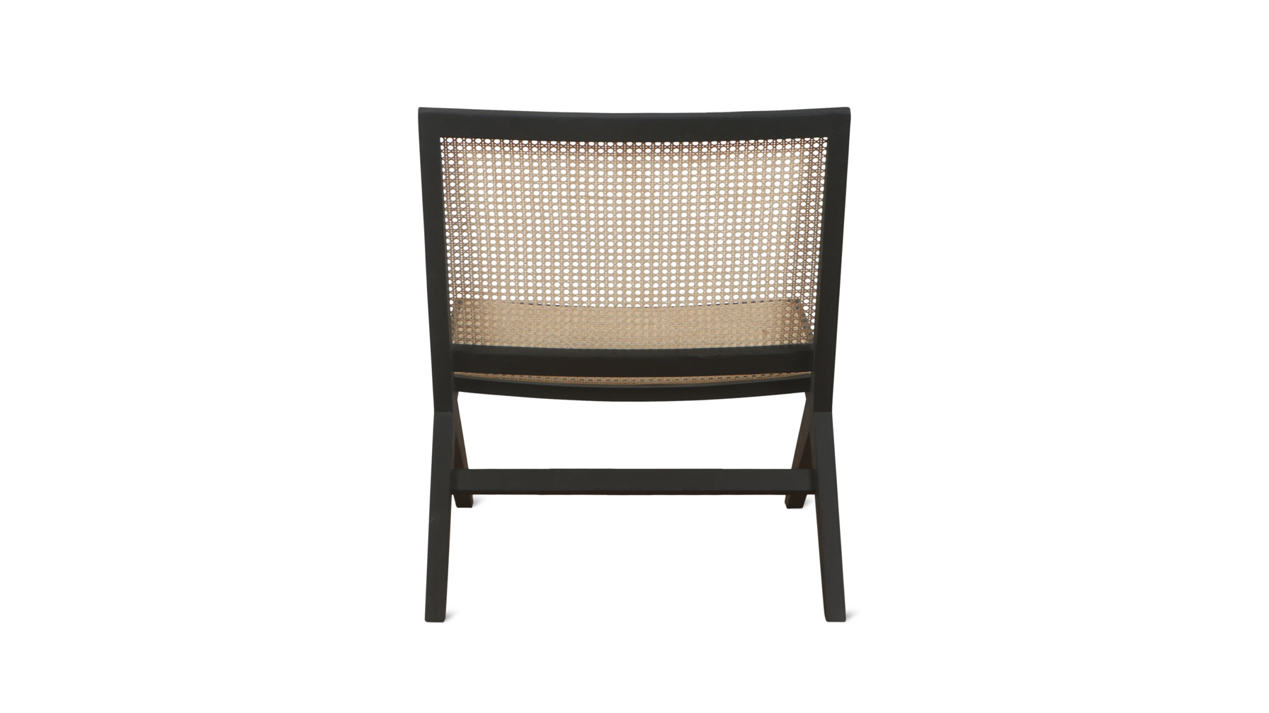 Black and best sale natural rattan chair