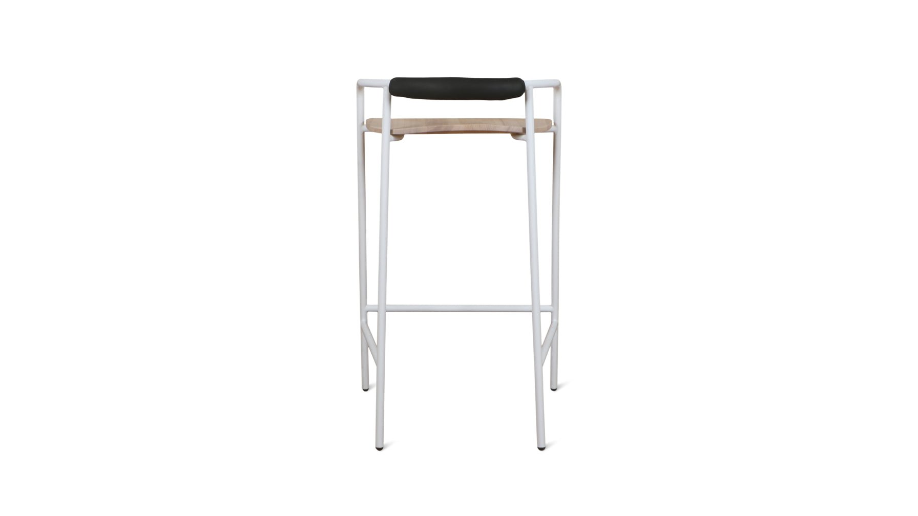 Slow Mornings Stool, Bar, Natural/White Metal - Image 9