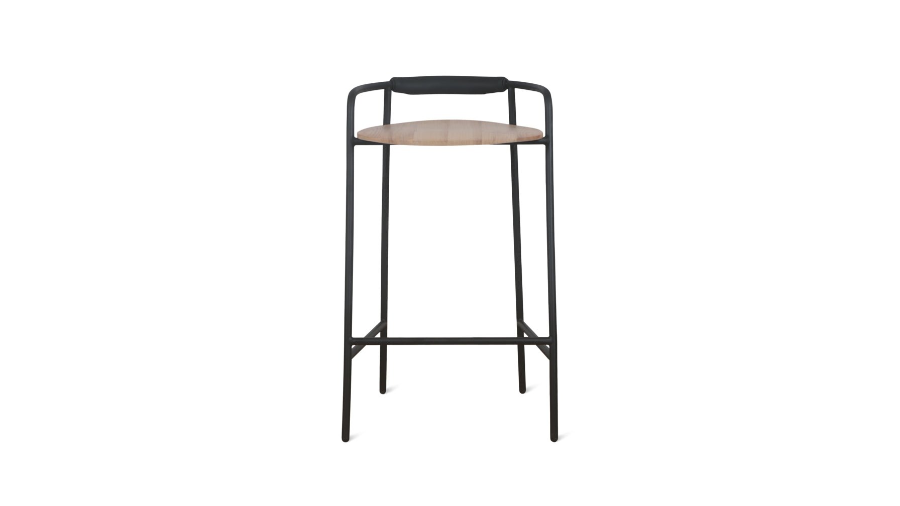 Slow Mornings Stool, Bar, Natural/Black Metal - Image 12