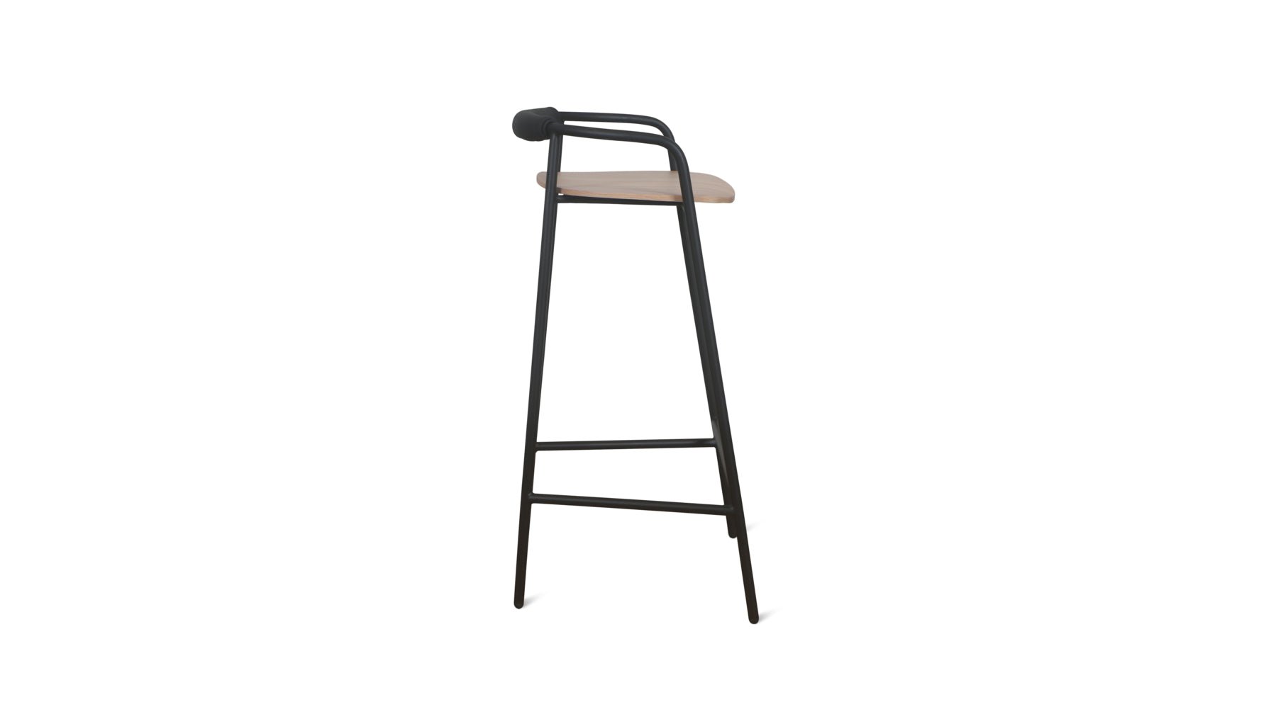 Slow Mornings Stool, Bar, Natural/Black Metal - Image 12