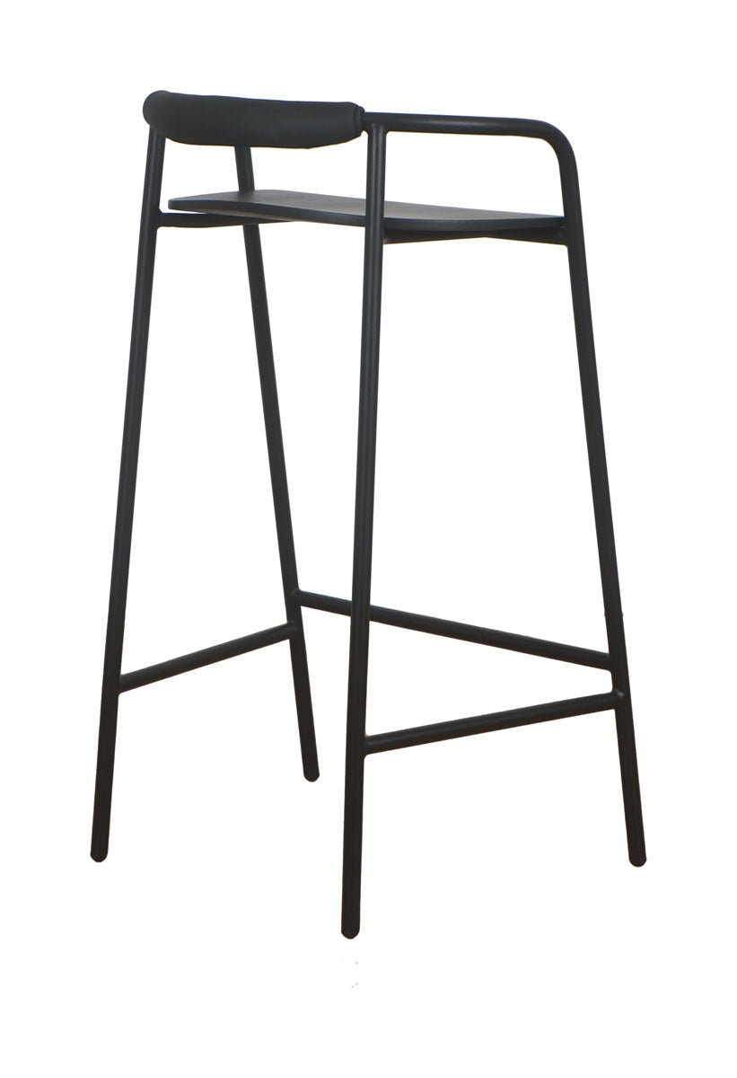 Slow Mornings Stool, Bar, Black/Black Metal - Image 5