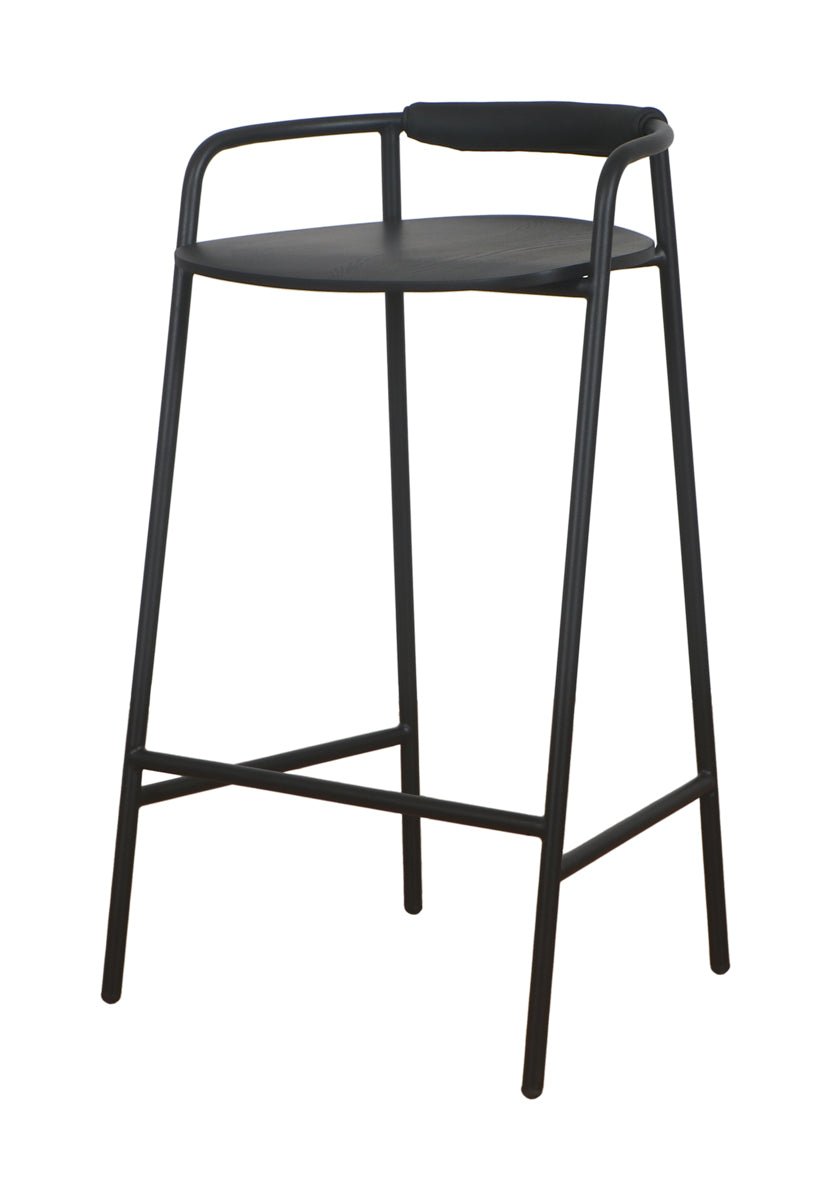 Slow Mornings Stool, Bar, Black/Black Metal - Image 7