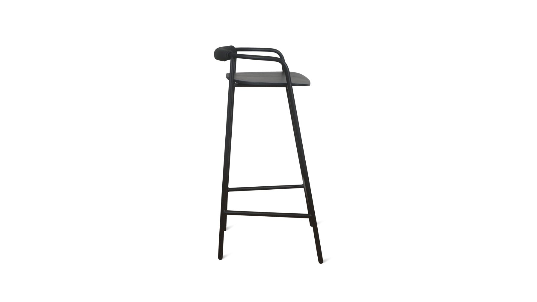 Slow Mornings Stool, Bar, Black/Black Metal - Image 13