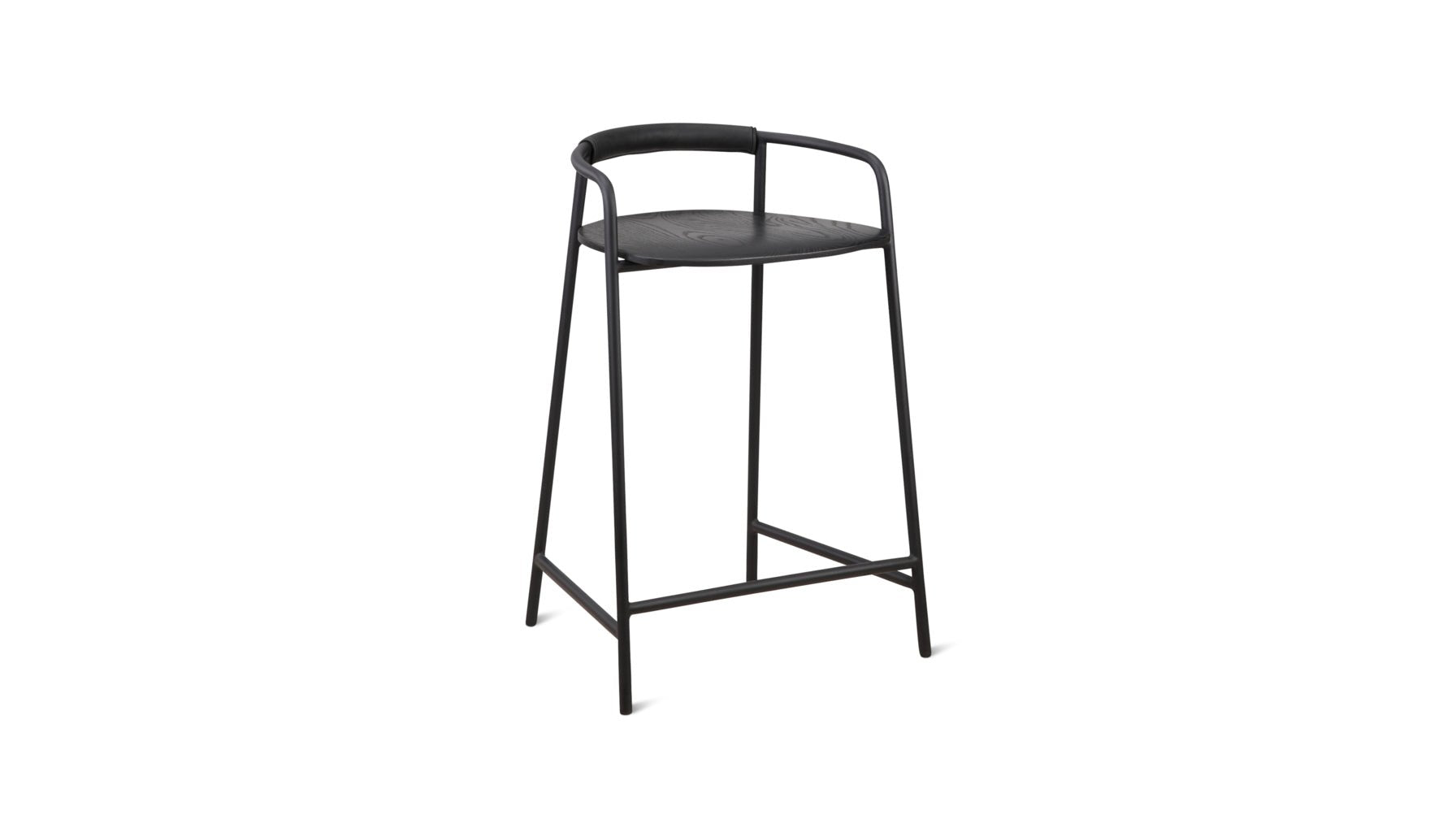 Slow Mornings Stool, Counter, Black/Black Metal_image