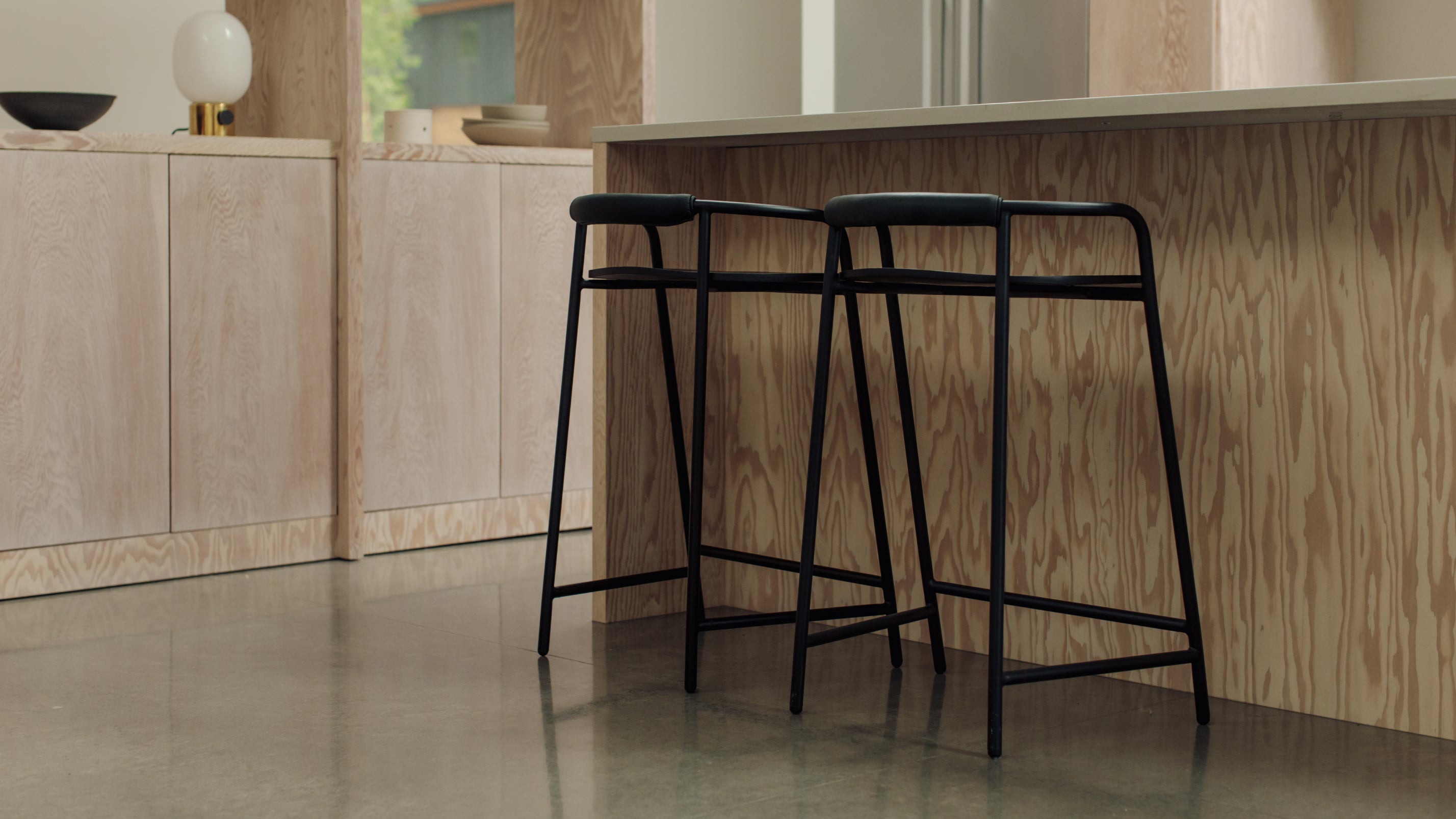 Slow Mornings Stool, Counter, Black/Black Metal - Image 8