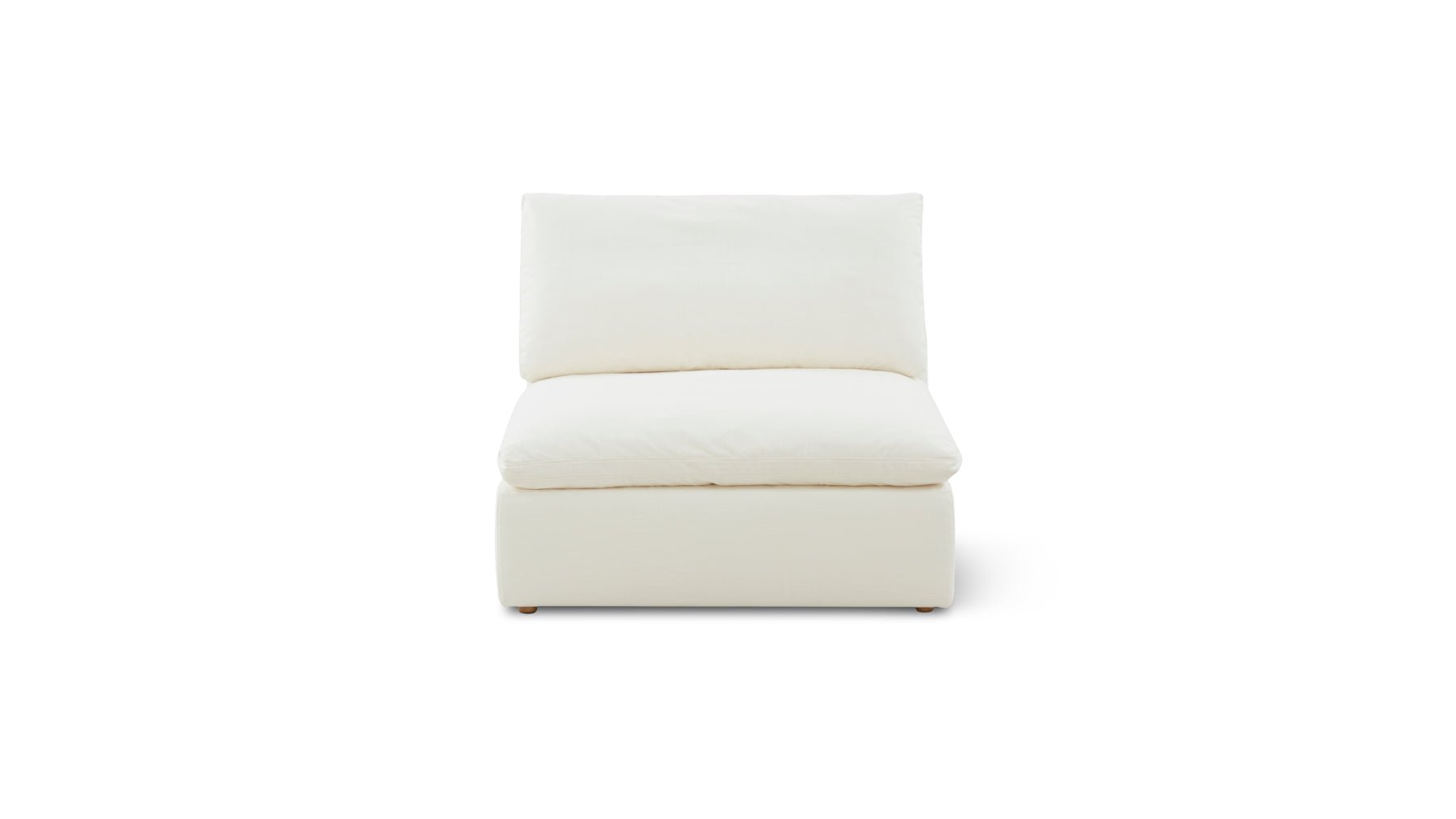 Movie Night™ Armless Chair, Large, Cream Linen_image