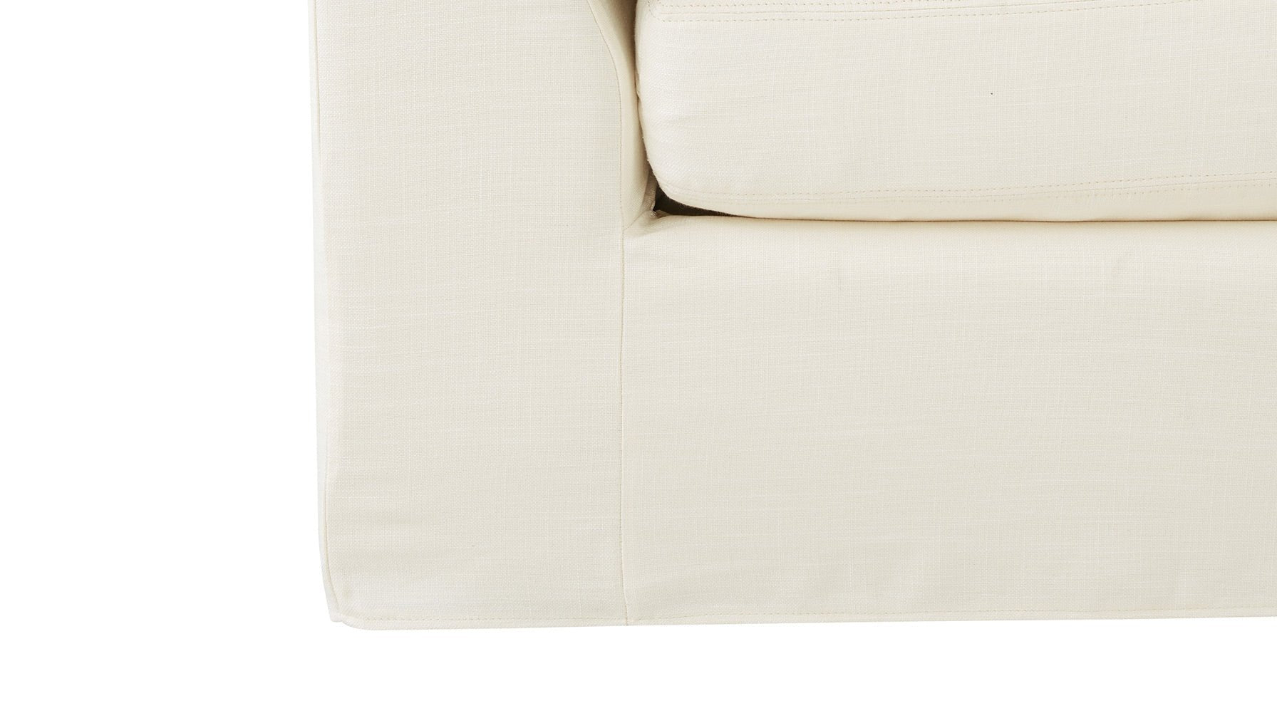 Get Together™ Armless Chair, Large, Cream Linen - Image 9