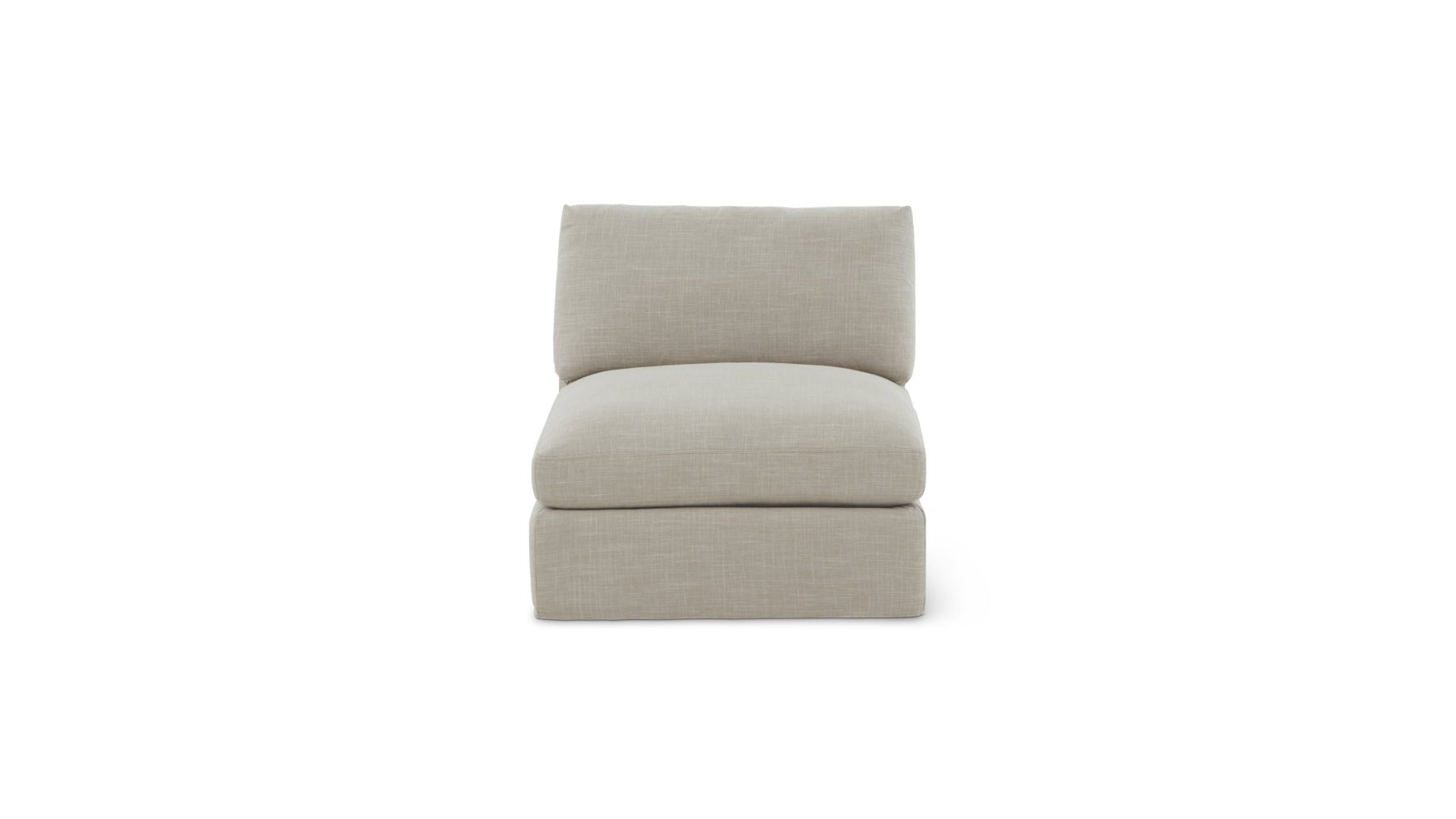 Slipcover - Get Together™ Armless Chair, Standard, Light Pebble_image