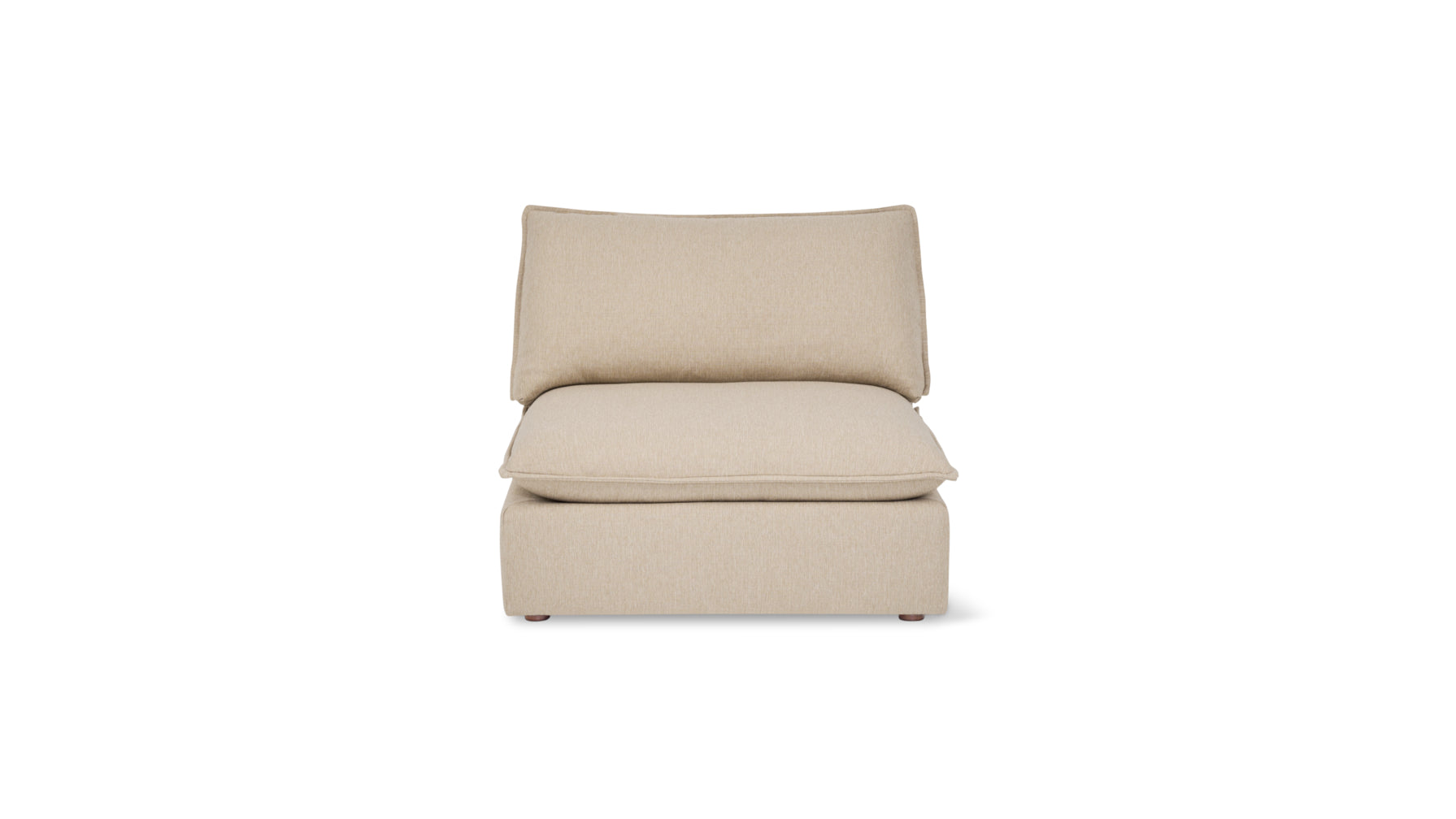 Chill Time Armless Chair, Biscuit - Image 1