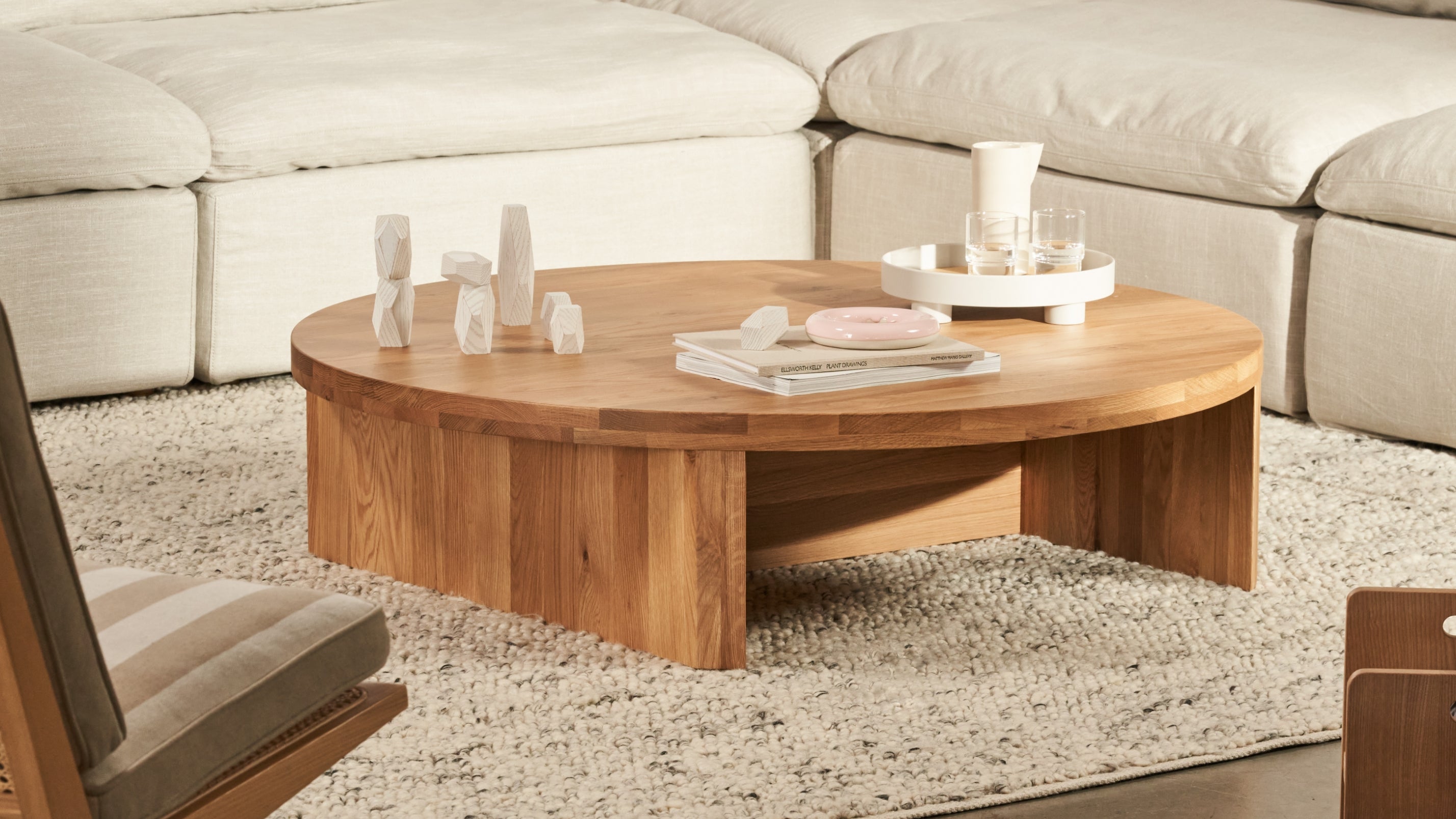 Field Coffee Table Round Walnut Sundays Company