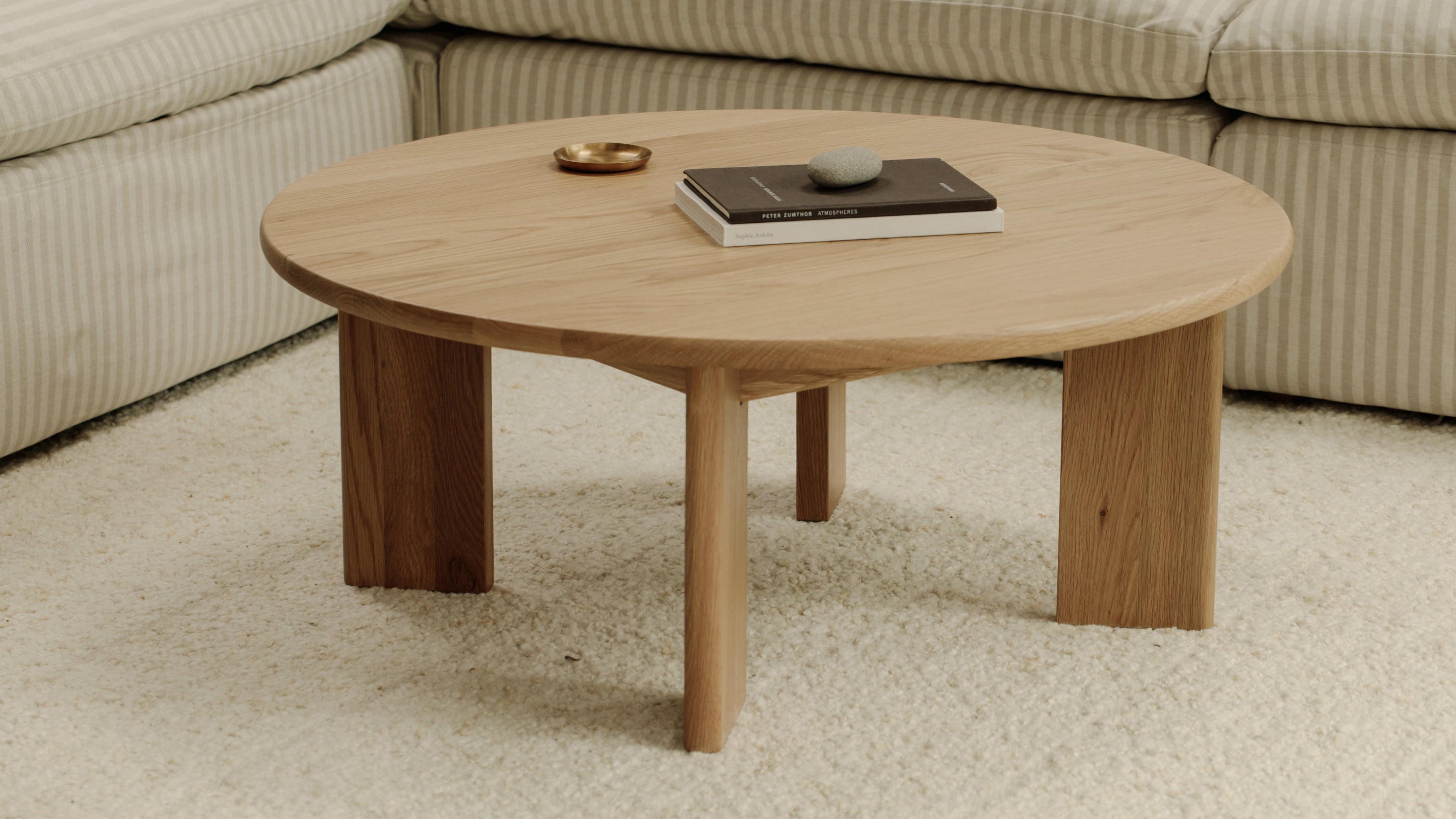 Frame Round Coffee Table, Regular, Oak - Image 5