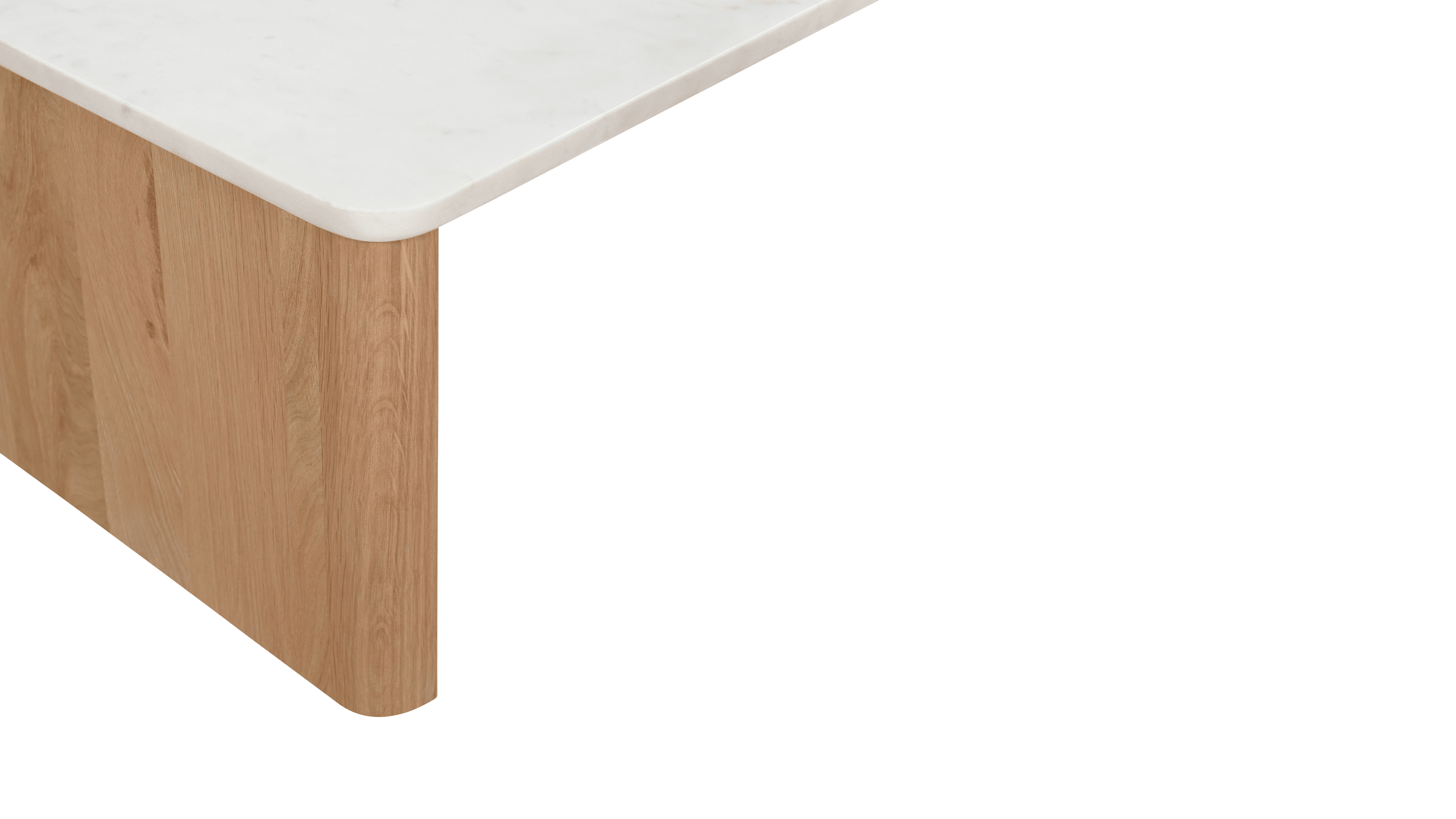 Form Marble Coffee Table, Oak - Image 7