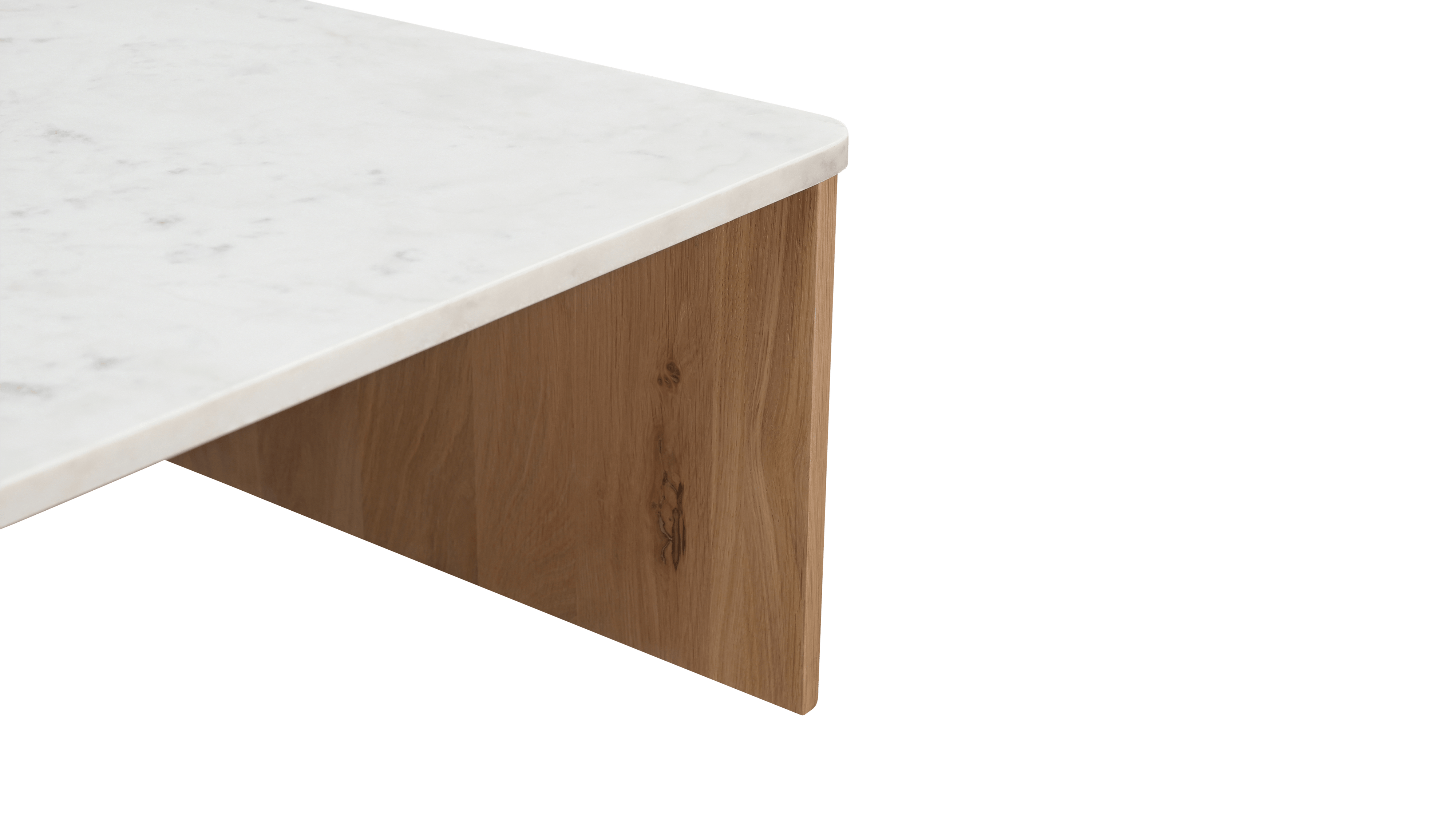 Form Marble Coffee Table, Oak - Image 6