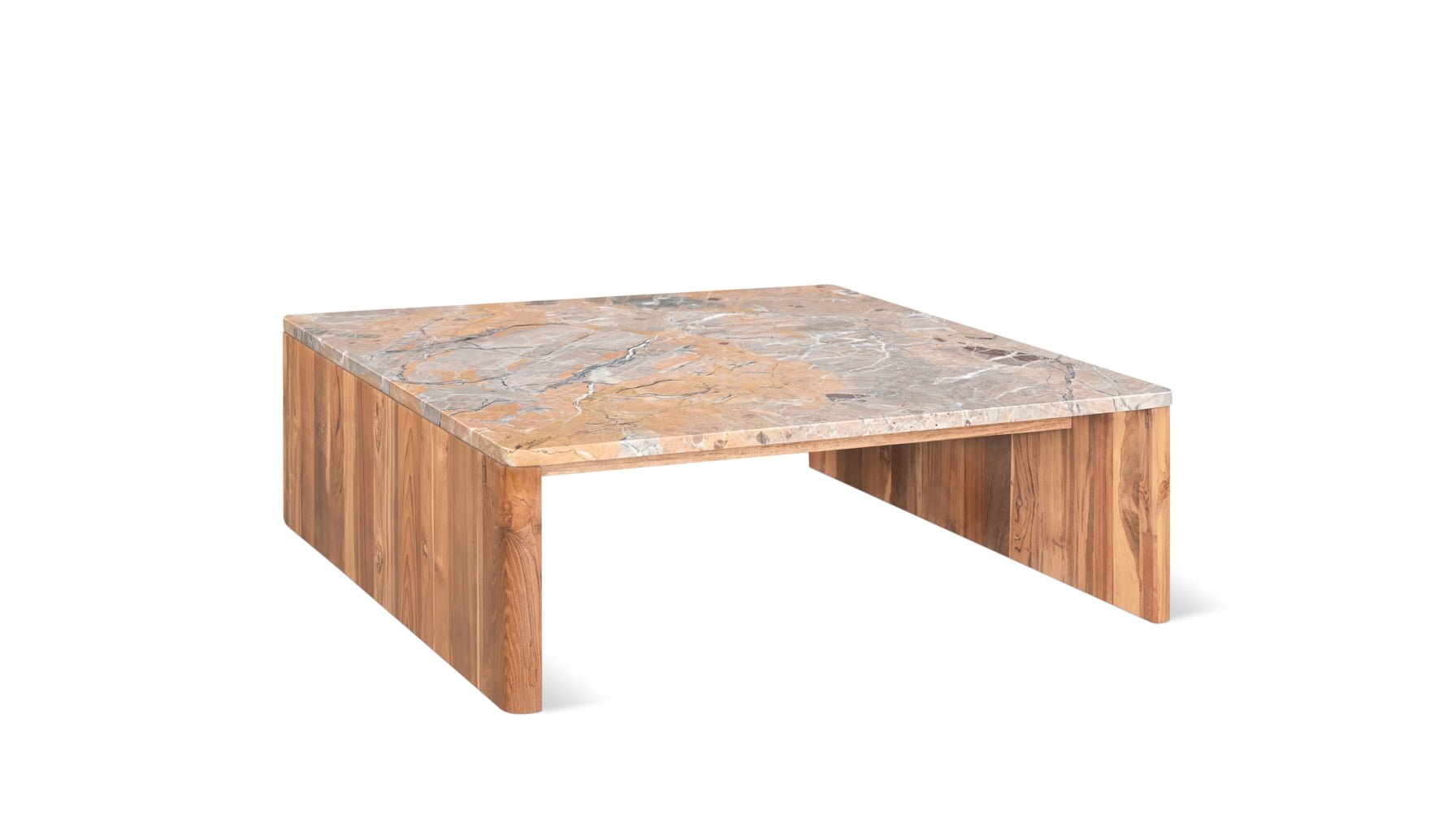 Form Lavante Marble Coffee Table, Teak_image