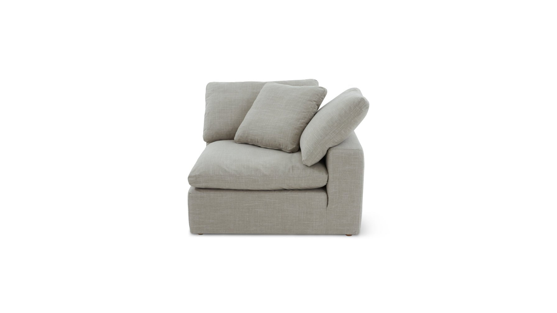 Slipcover - Movie Night™ Corner Chair, Standard, Light Pebble (Left or Right)_image