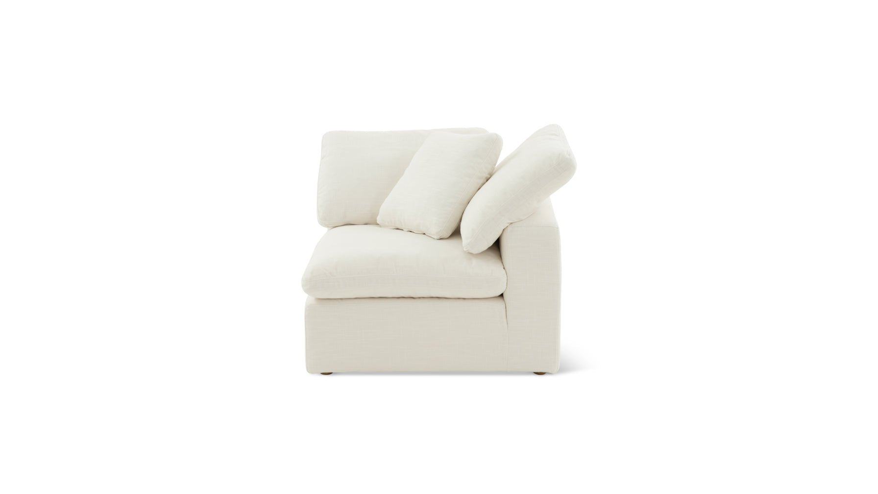 Slipcover - Movie Night™ Corner Chair, Large, Cream Linen (Left or Right)_image