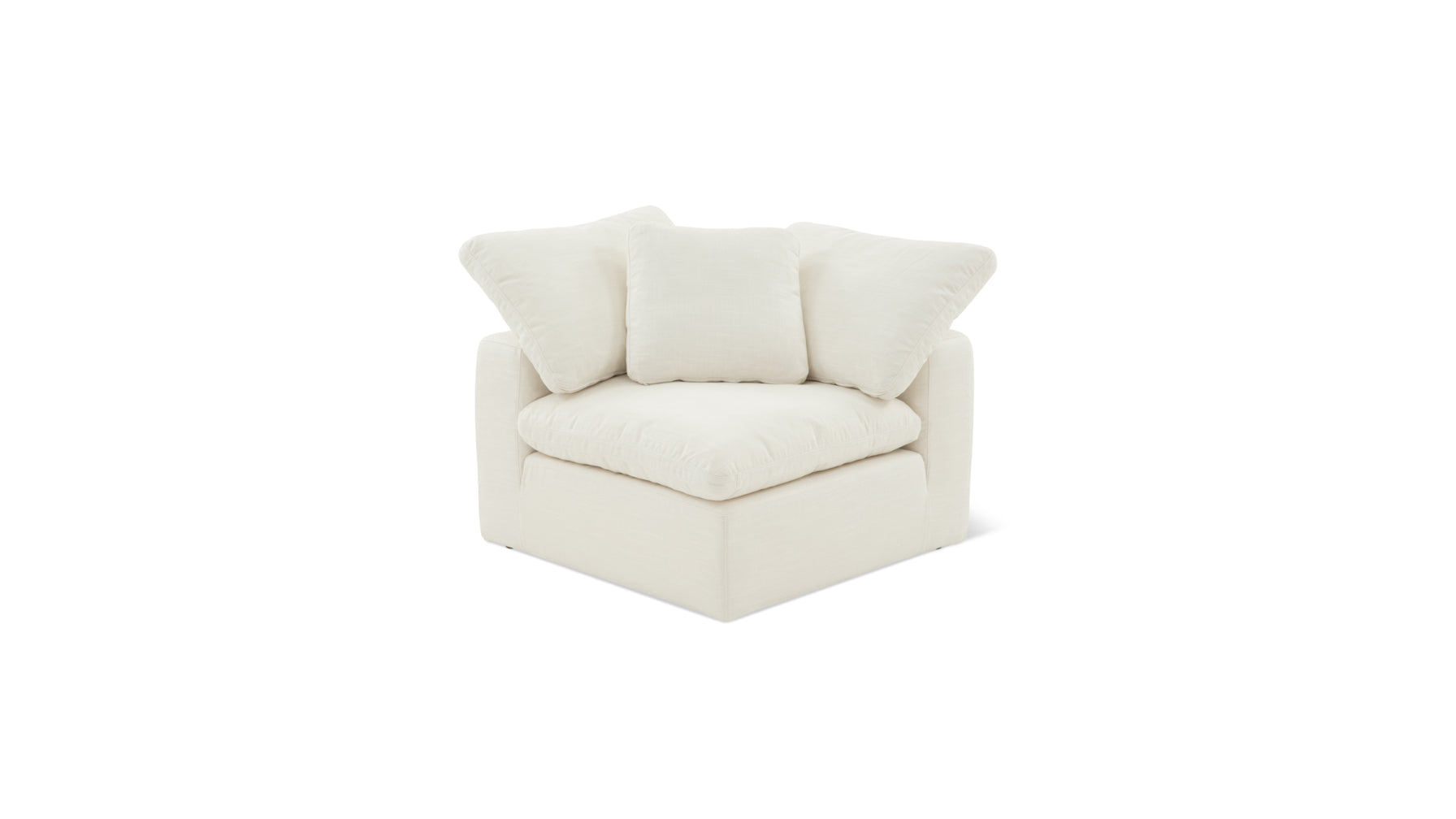 Movie Night Corner Chair Large Cream Linen Left or Right