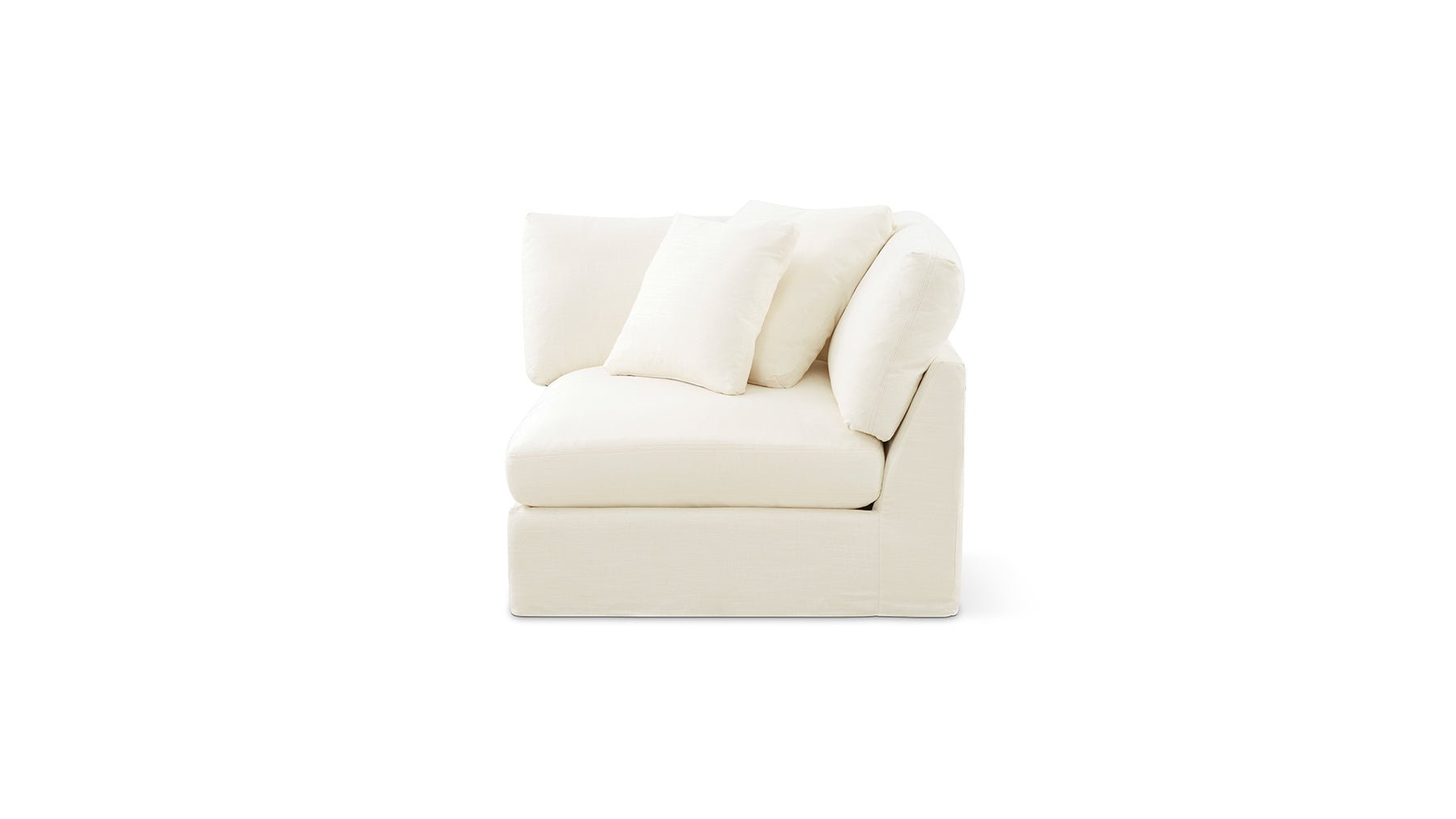 Slipcover - Get Together™ Corner Chair, Large, Cream Linen (Left Or Right)_image