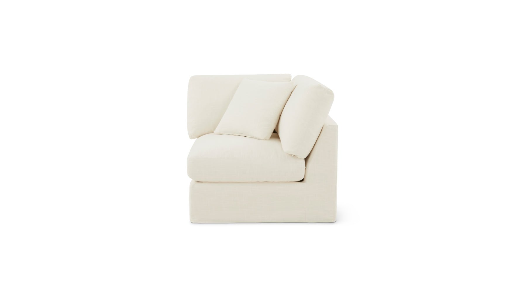 Slipcover - Get Together™ Corner Chair, Standard, Cream Linen (Left Or Right)_image