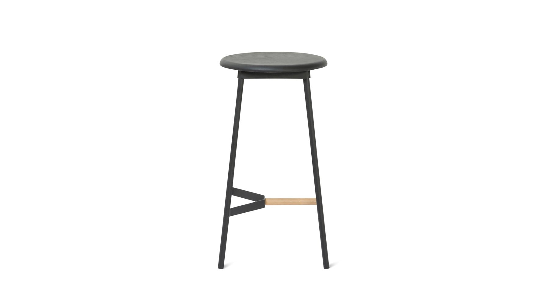 Take The Edge Off Stool, Counter, Black Metal - Image 1