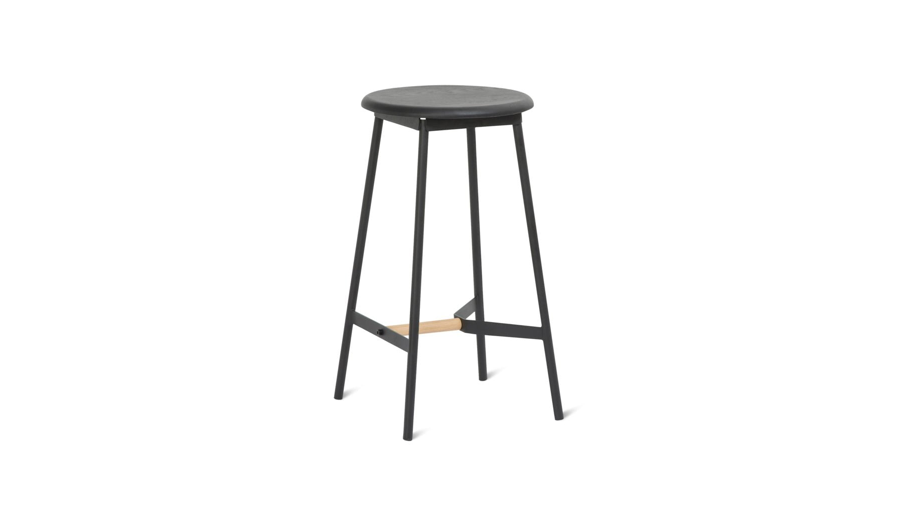 Take The Edge Off Stool, Counter, Black Metal_image