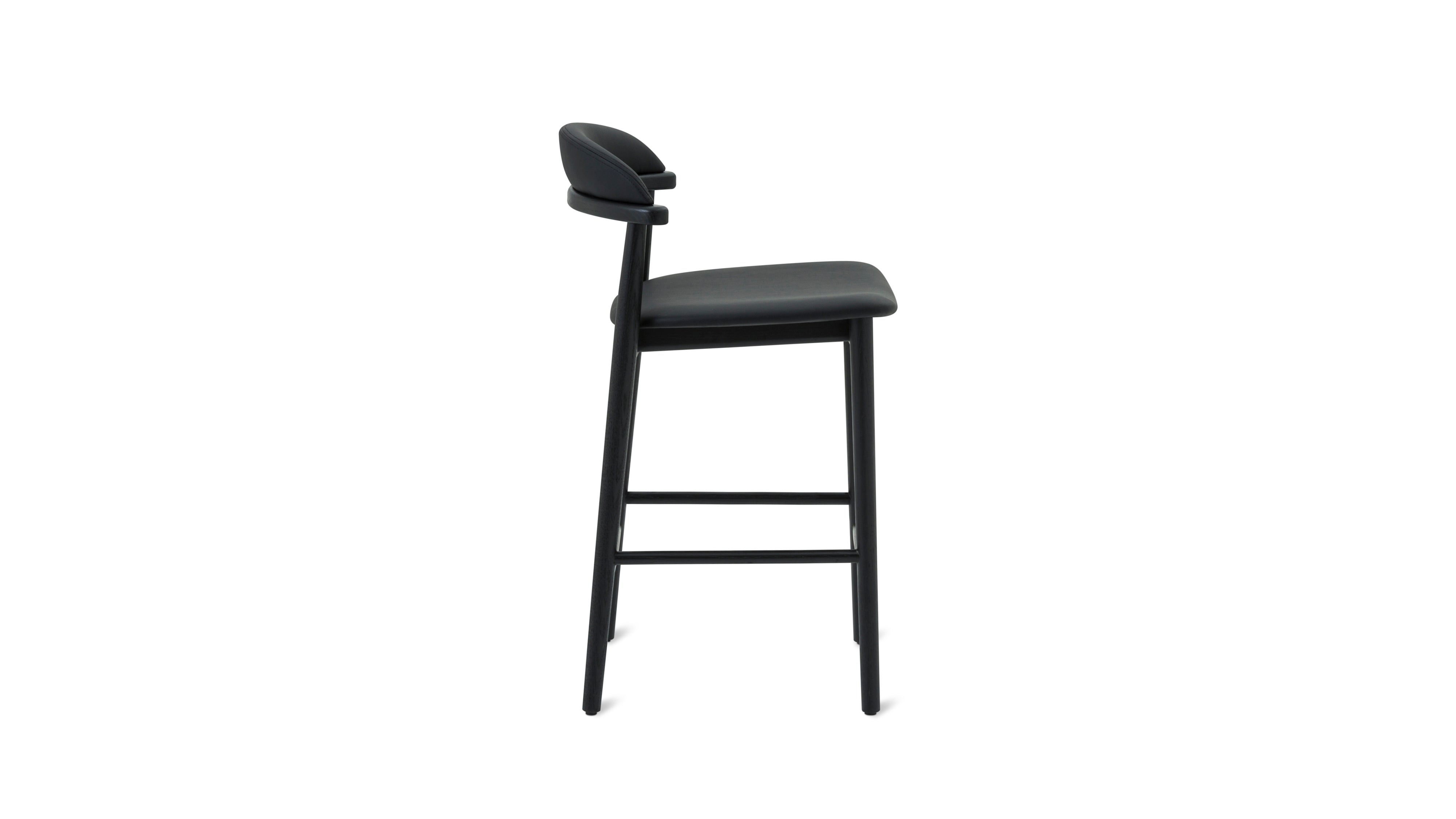 Count On Me Counter Stool, Black Oak, Black Seat - Image 10