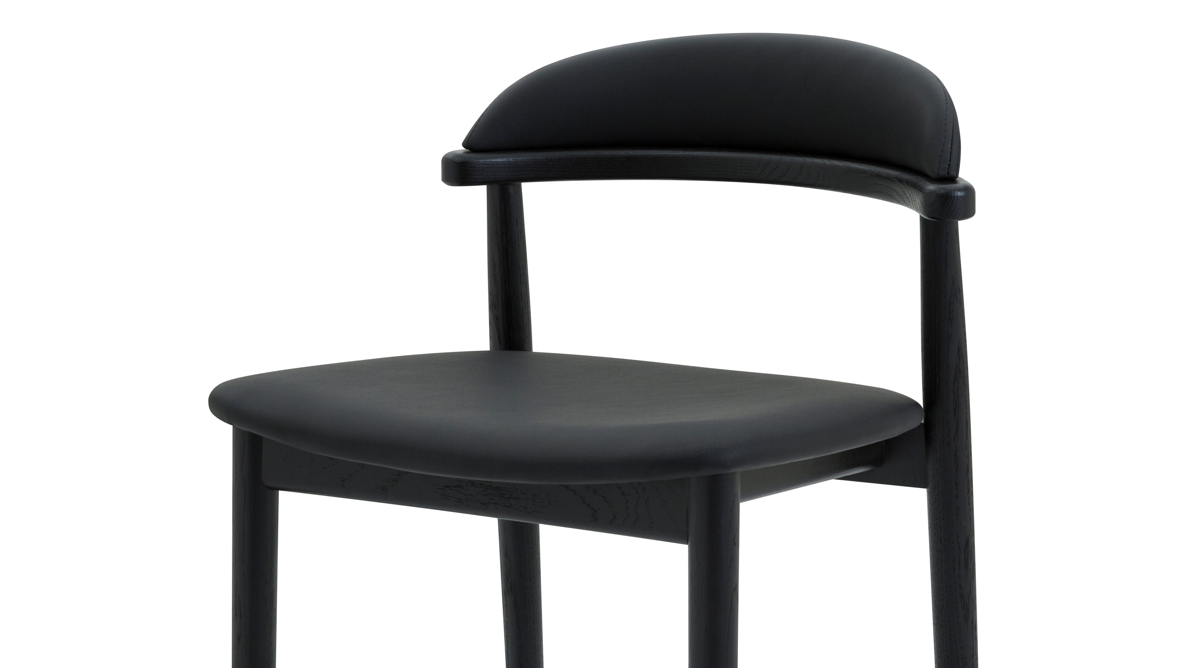 Count On Me Counter Stool, Black Oak, Black Seat - Image 5