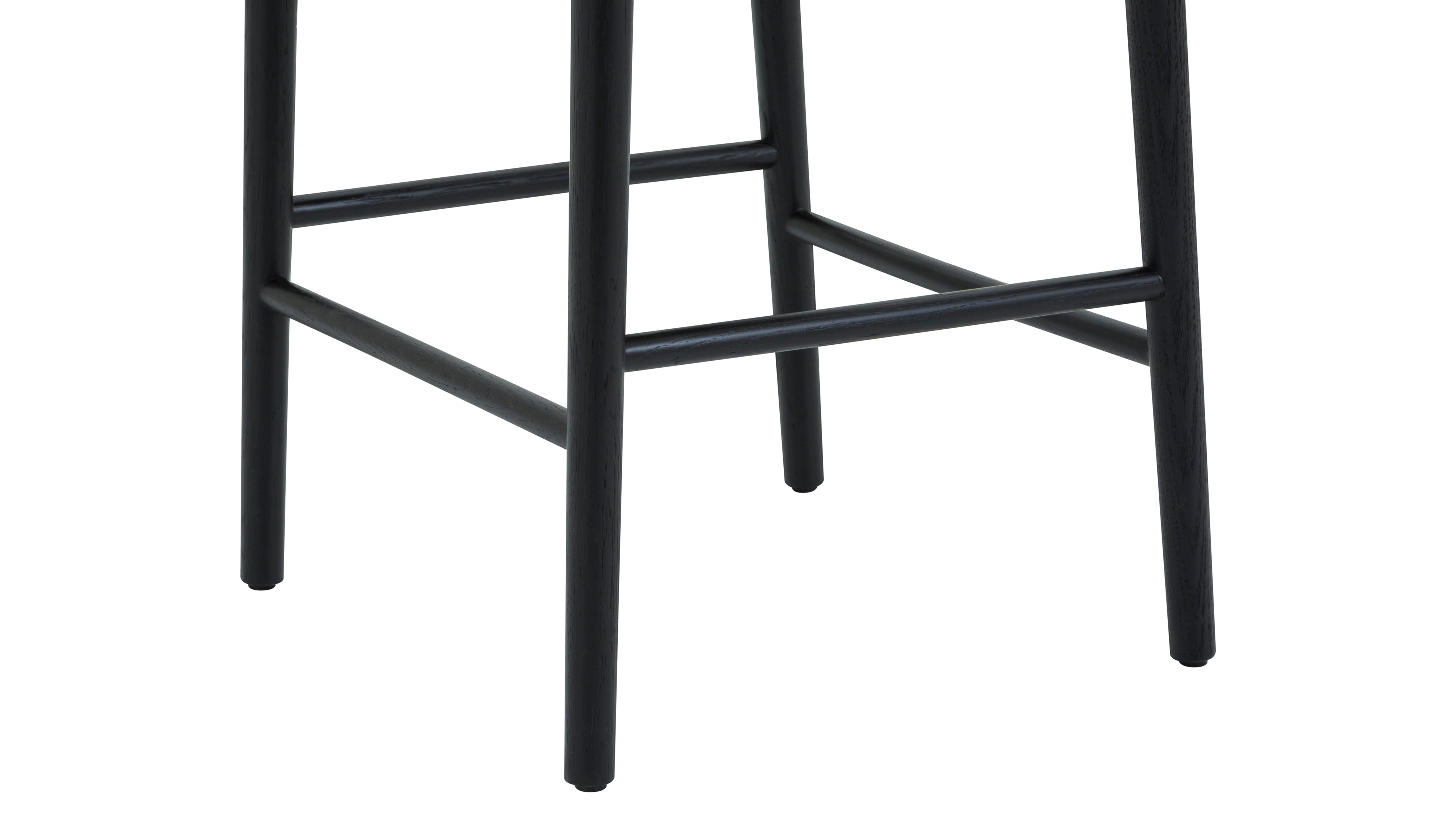 Count On Me Counter Stool, Black Oak, Black Seat - Image 9