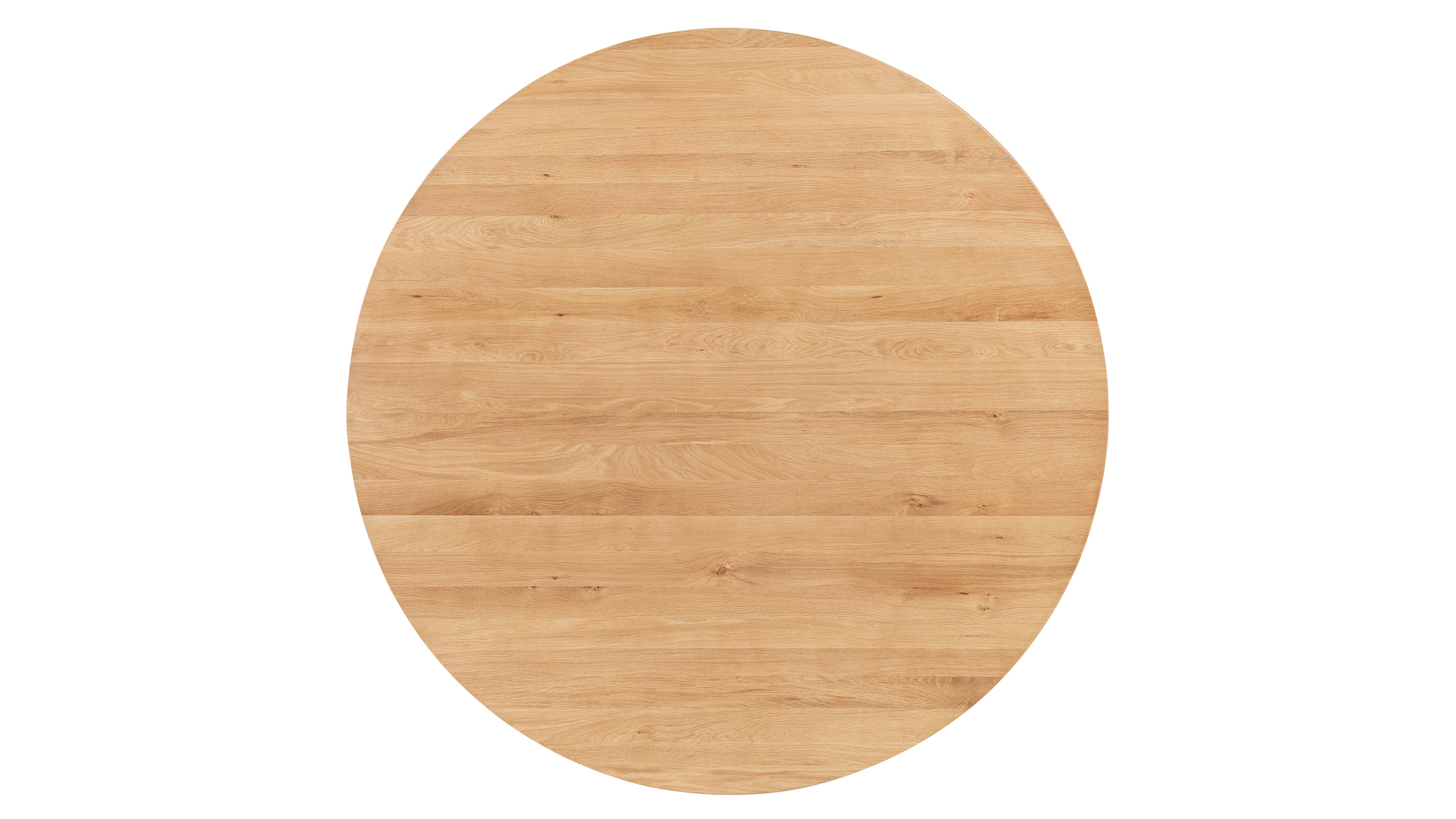 Frame Round Dining Table, Seats 6-7 People, Oak - Image 4