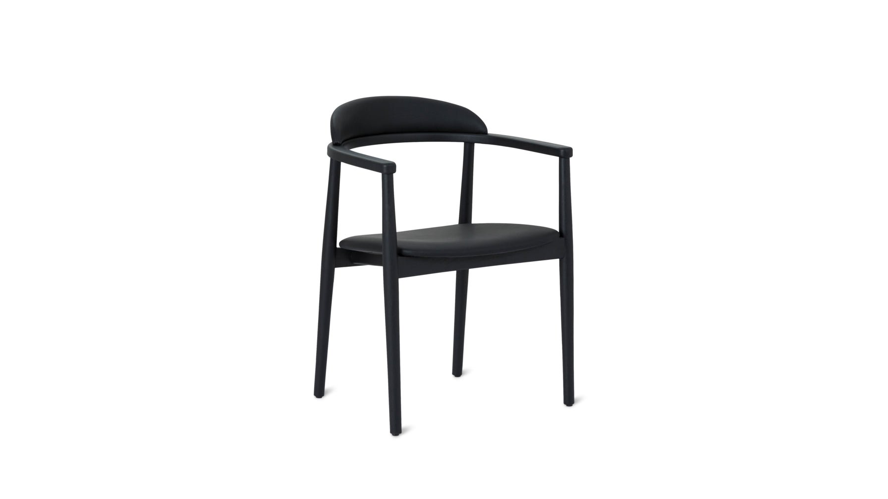 Count On Me Dining Chair, Black Oak, Black Seat - Image 7