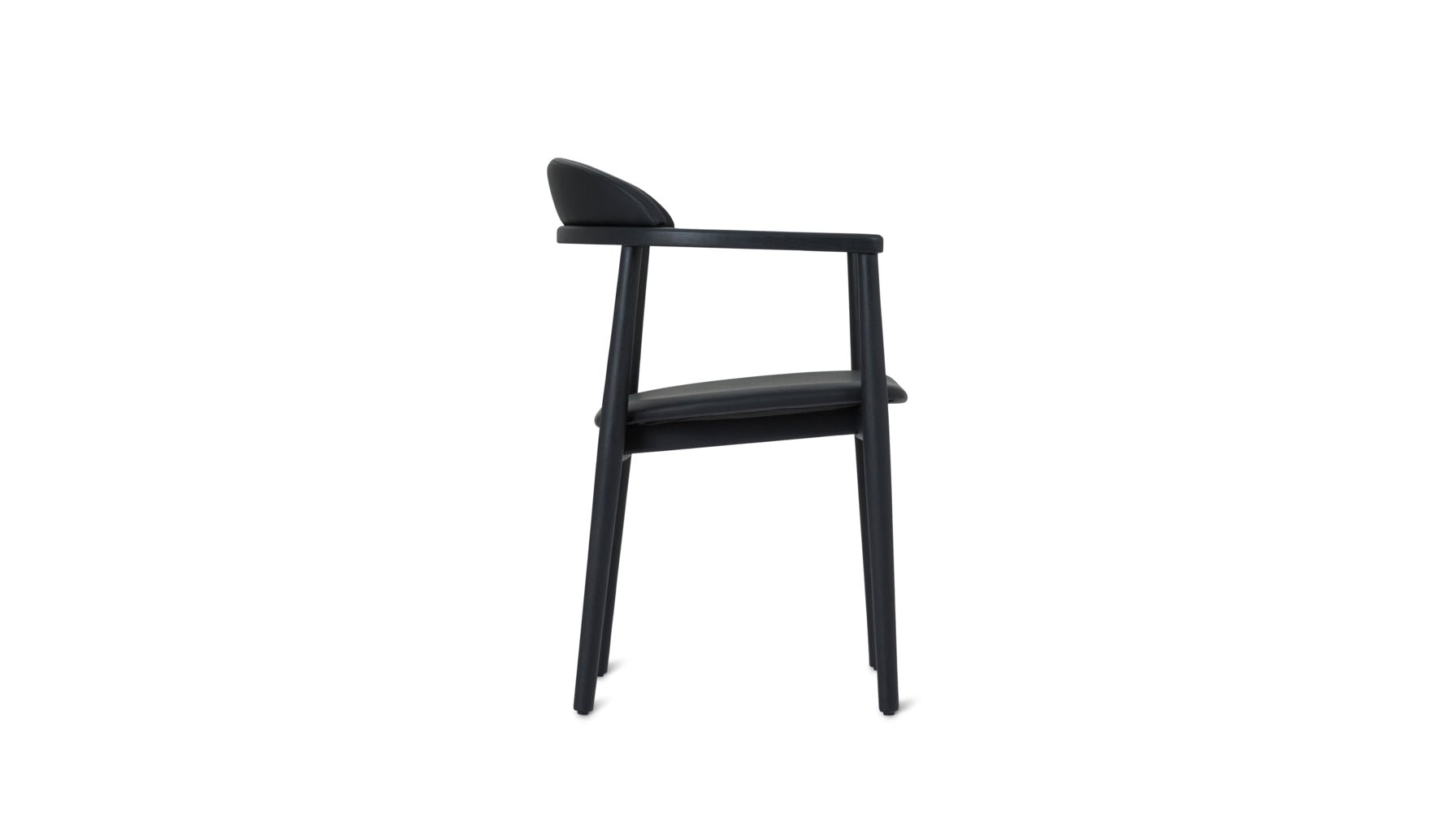 Count On Me Dining Chair, Black Oak, Black Seat - Image 7