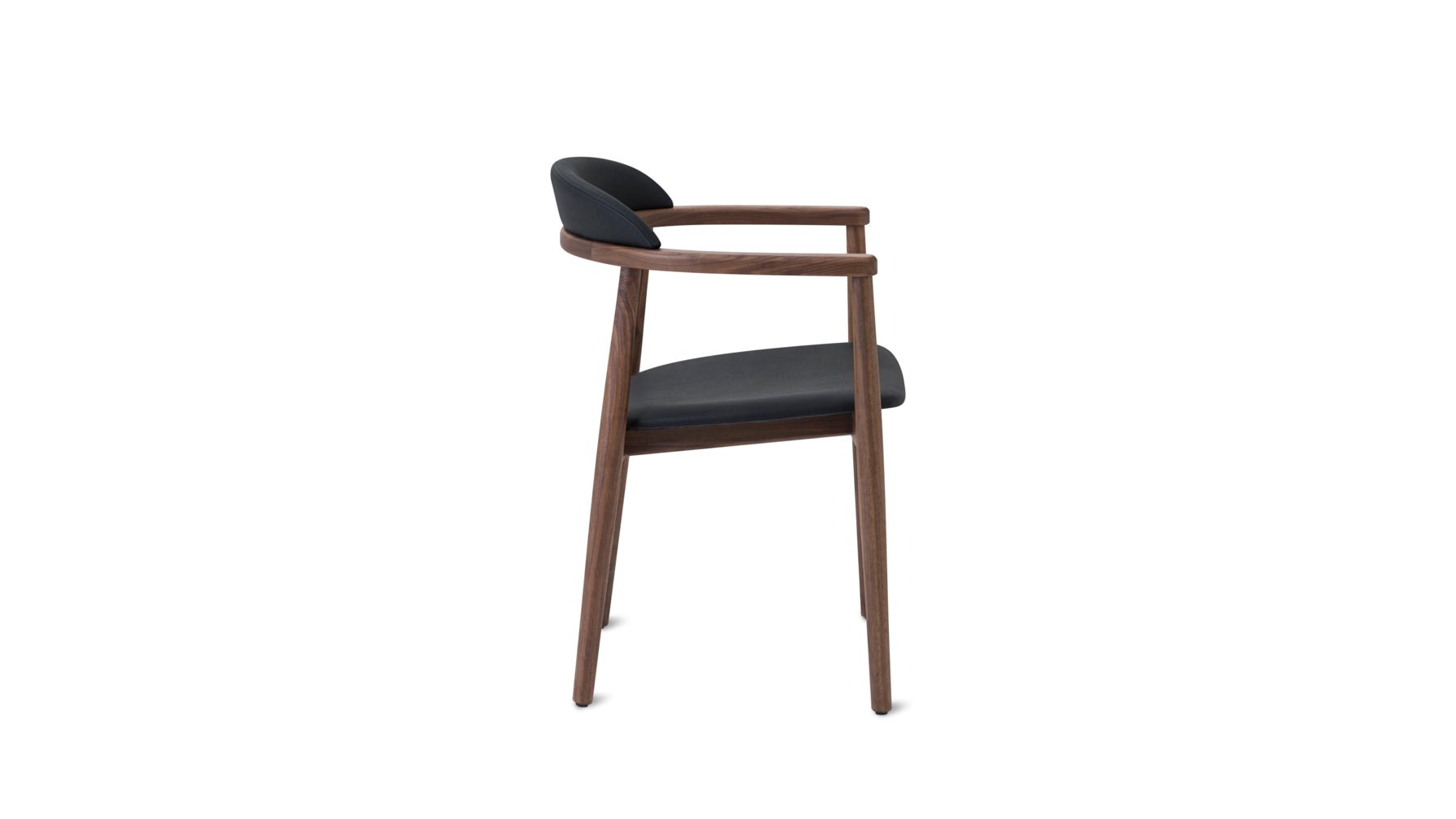 Count On Me Dining Chair, Walnut, Black Seat - Image 12