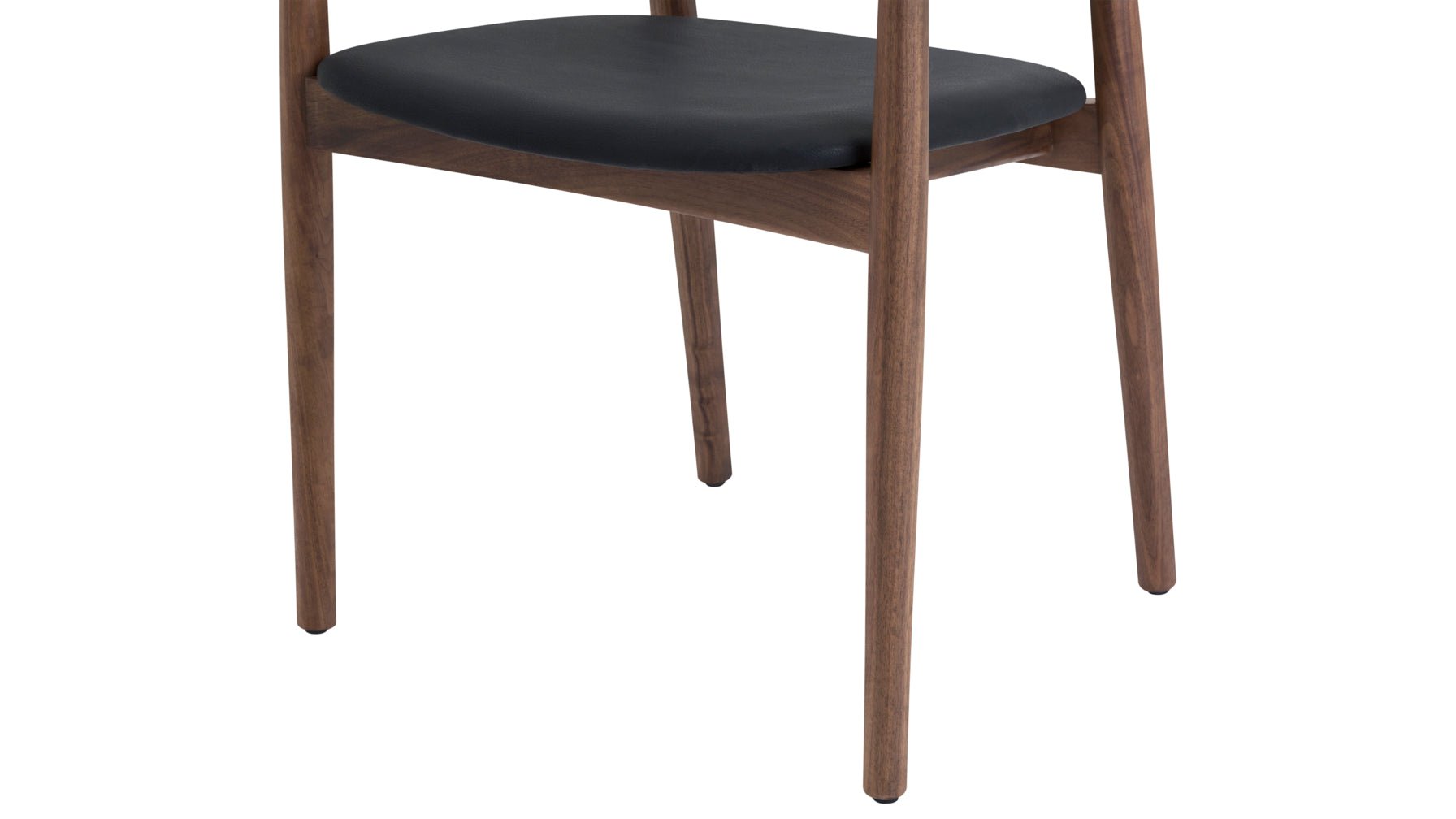 Count On Me Dining Chair, Walnut, Black Seat - Image 6