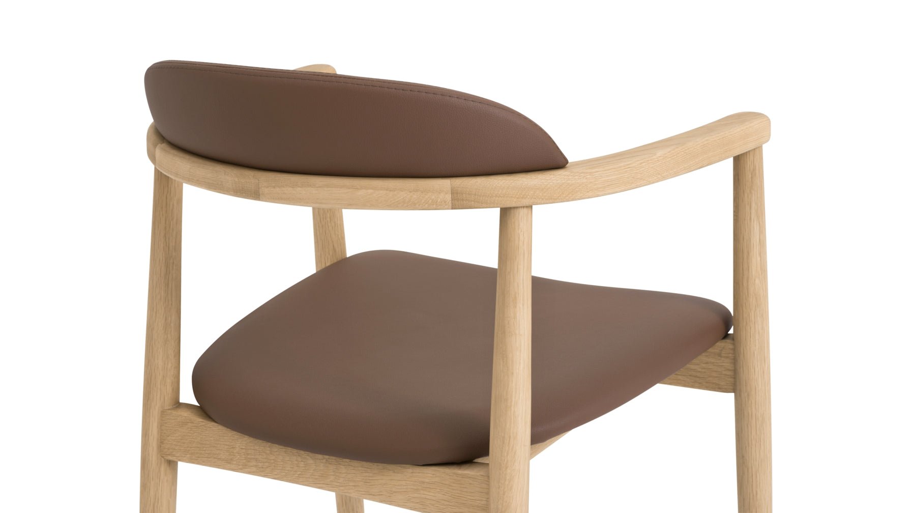 Count On Me Dining Chair, Oak, Brown Seat - Image 8