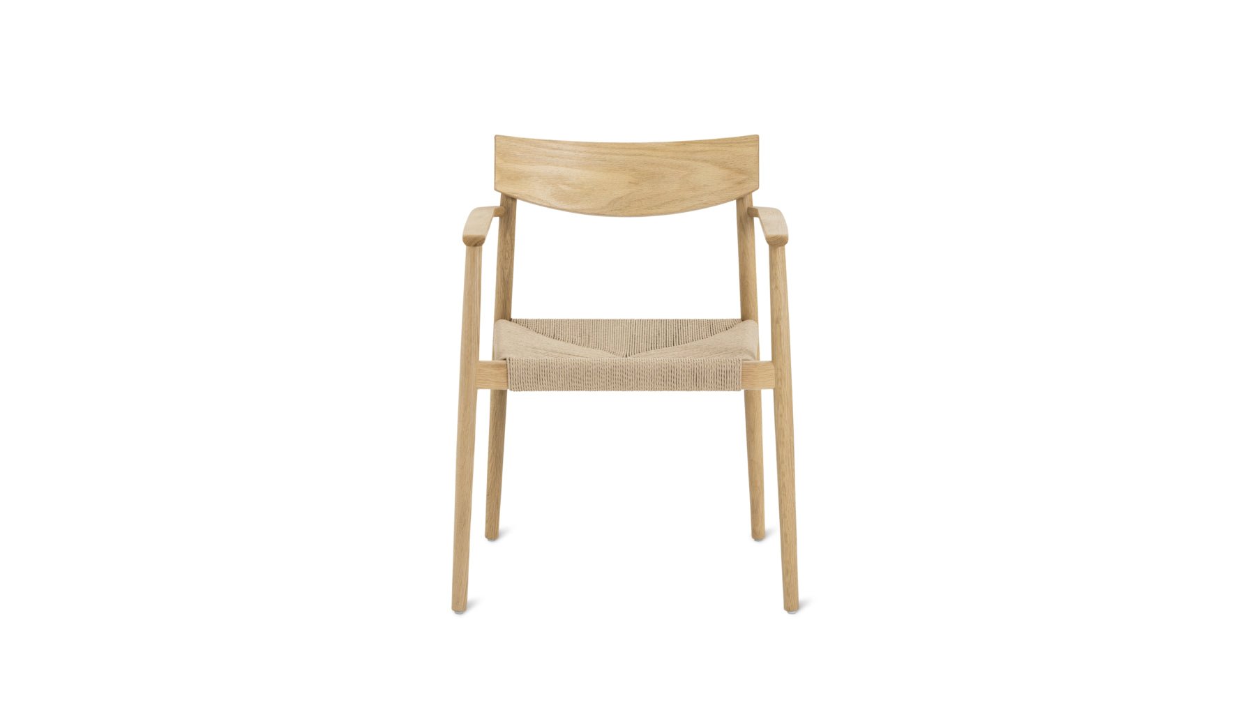 Dinner Guest Dining Chair, White Oak/ Natural Papercord Seat - Image 13