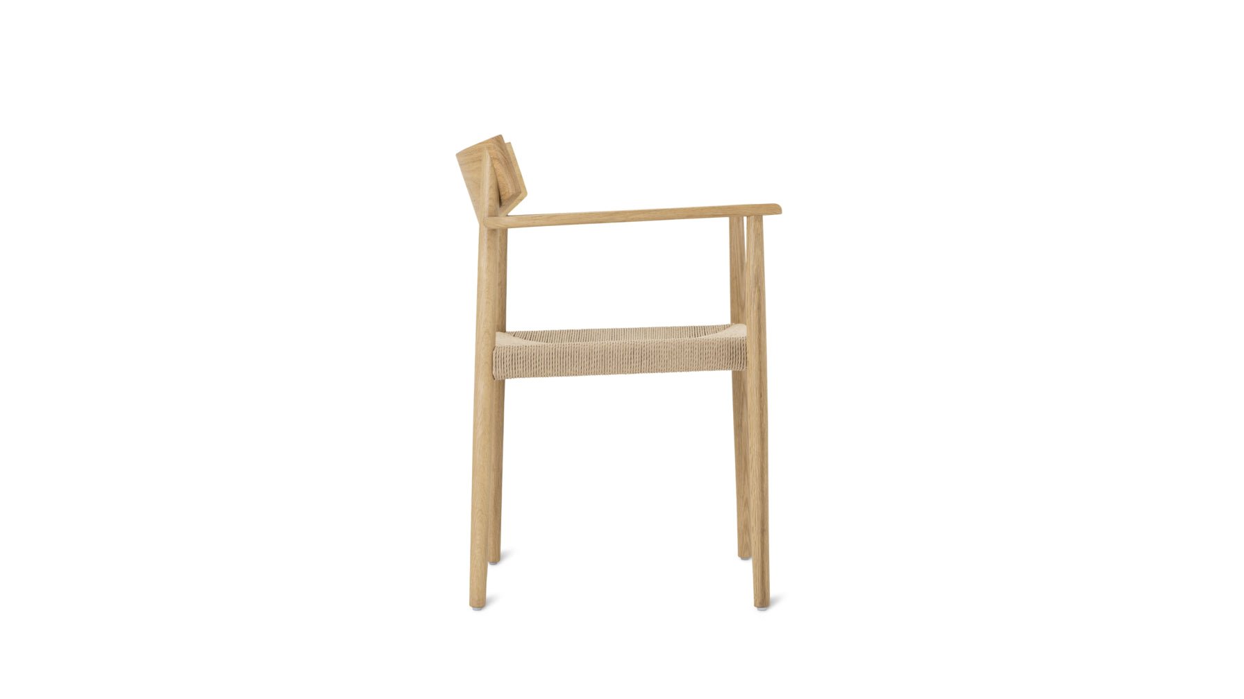 Dinner Guest Dining Chair, White Oak/ Natural Papercord Seat - Image 13