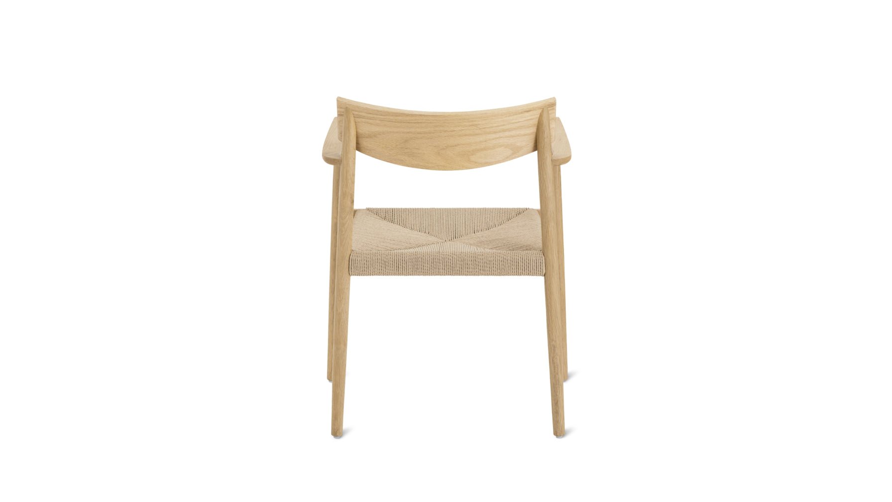 Dinner Guest Dining Chair, White Oak/ Natural Papercord Seat - Image 13