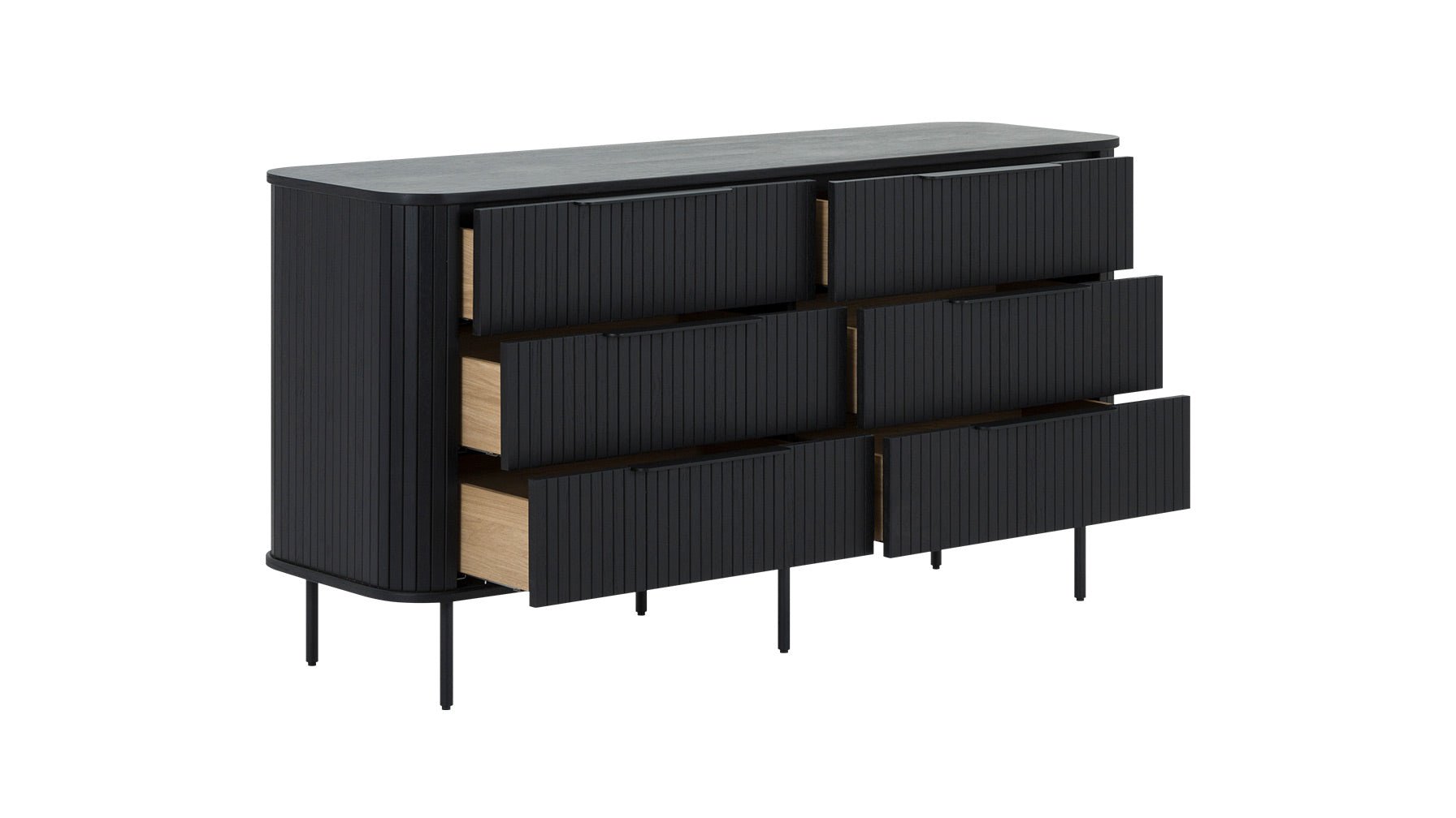 Easy Edge Double Dresser, Black Oak - Image 5