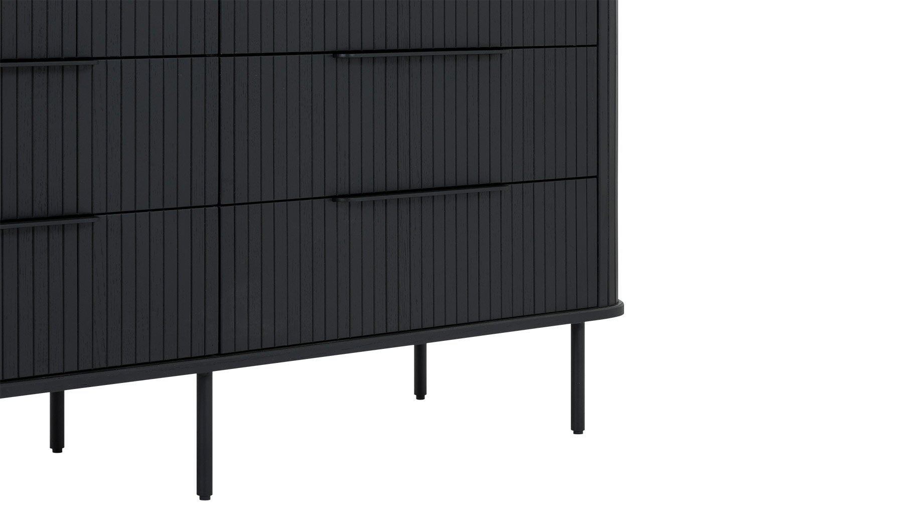 Easy Edge Double Dresser, Black Oak - Image 8