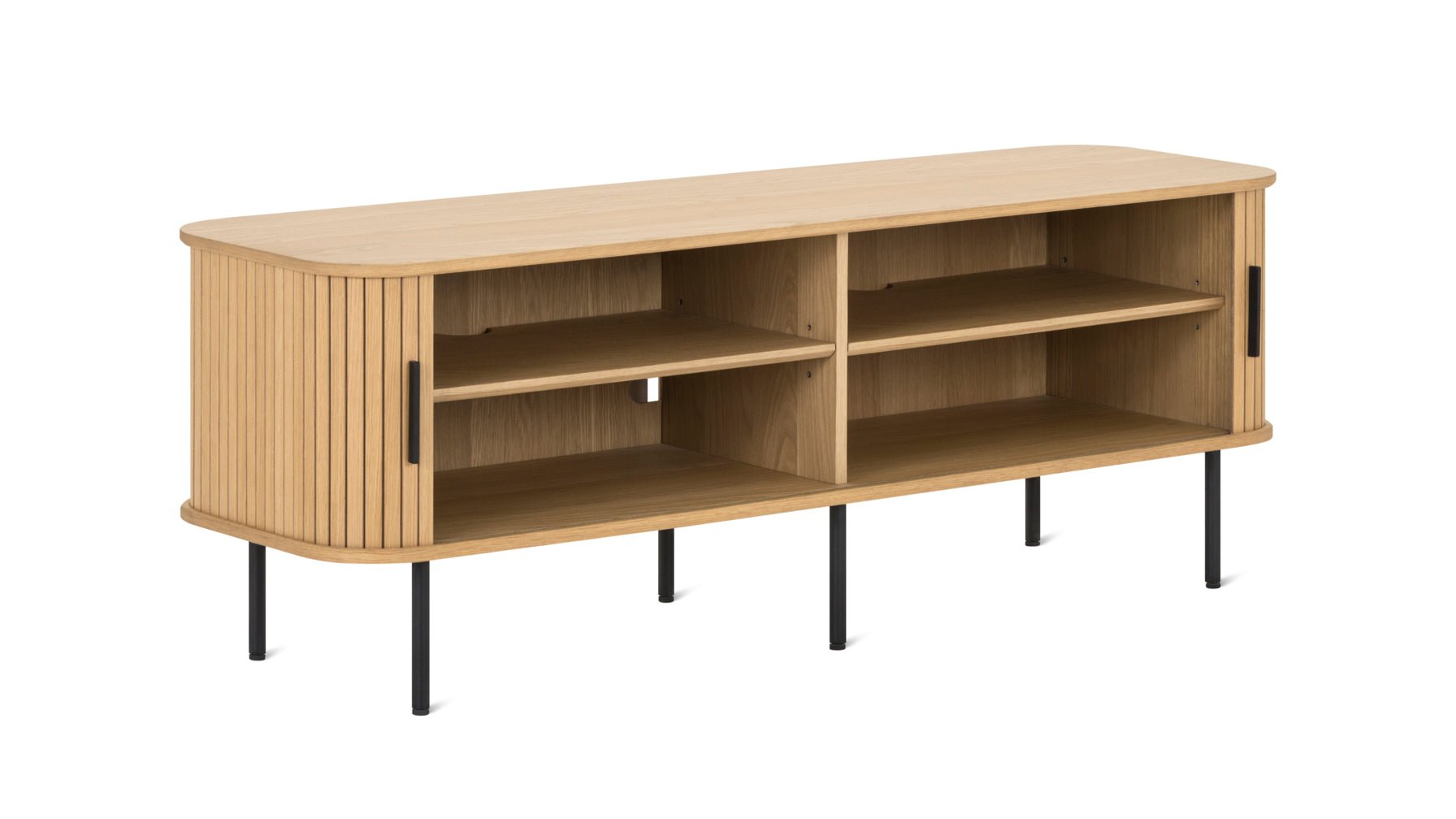 Easy Edge Media Unit, White Oak - Image 6