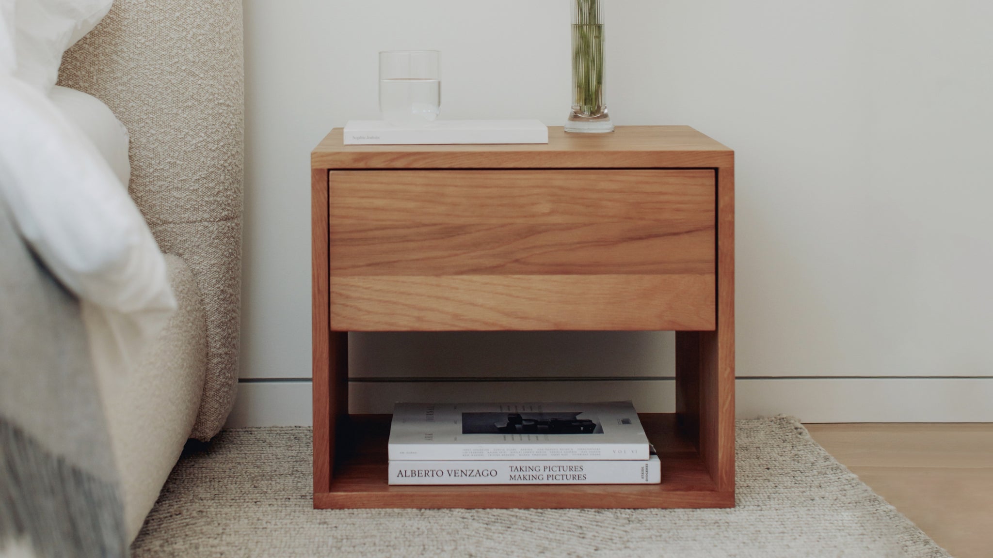 Rest Easy Bedside Table With Drawer, Oak – Sundays Company